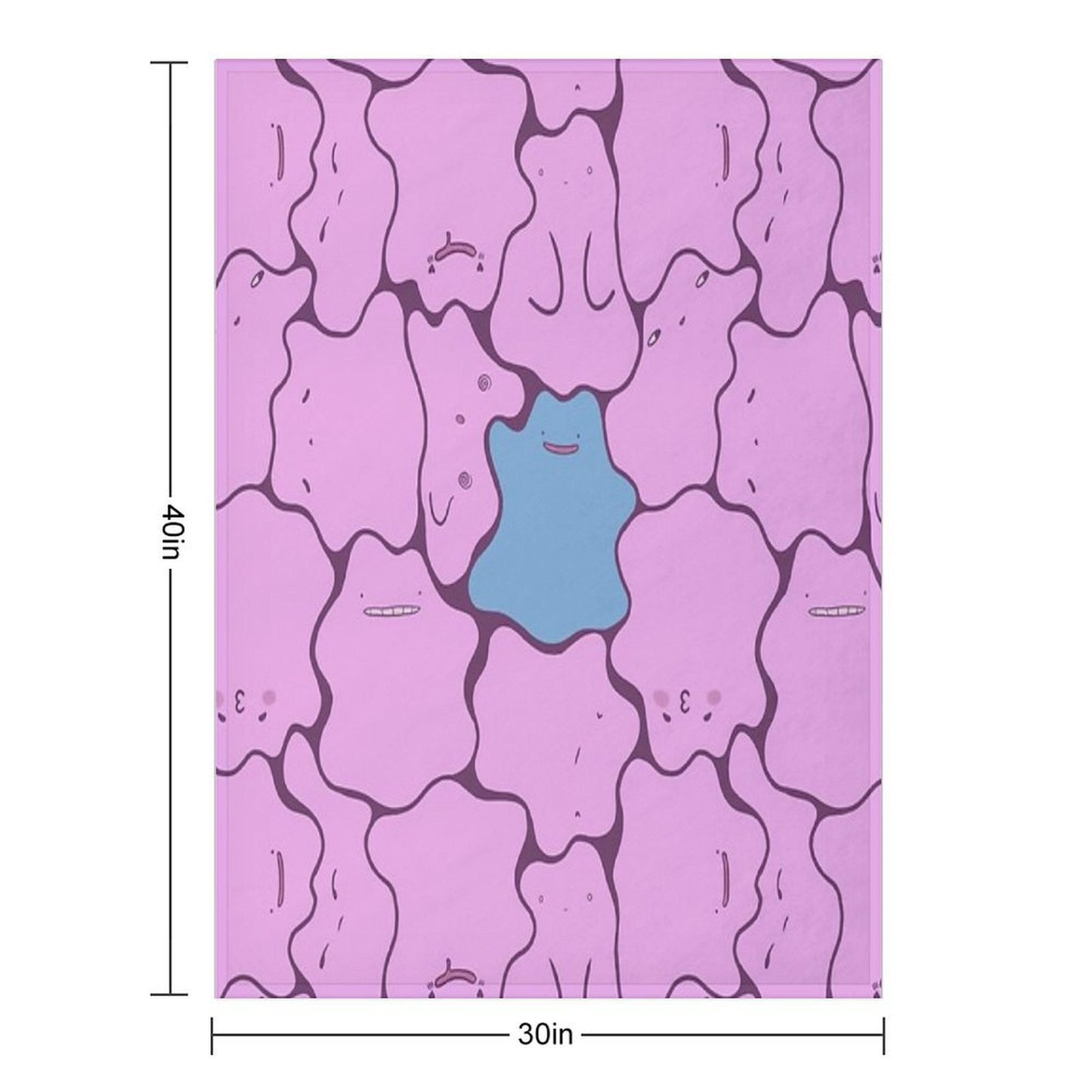 Ditto Pattern Shiny Anti-pilling Throw Blanket