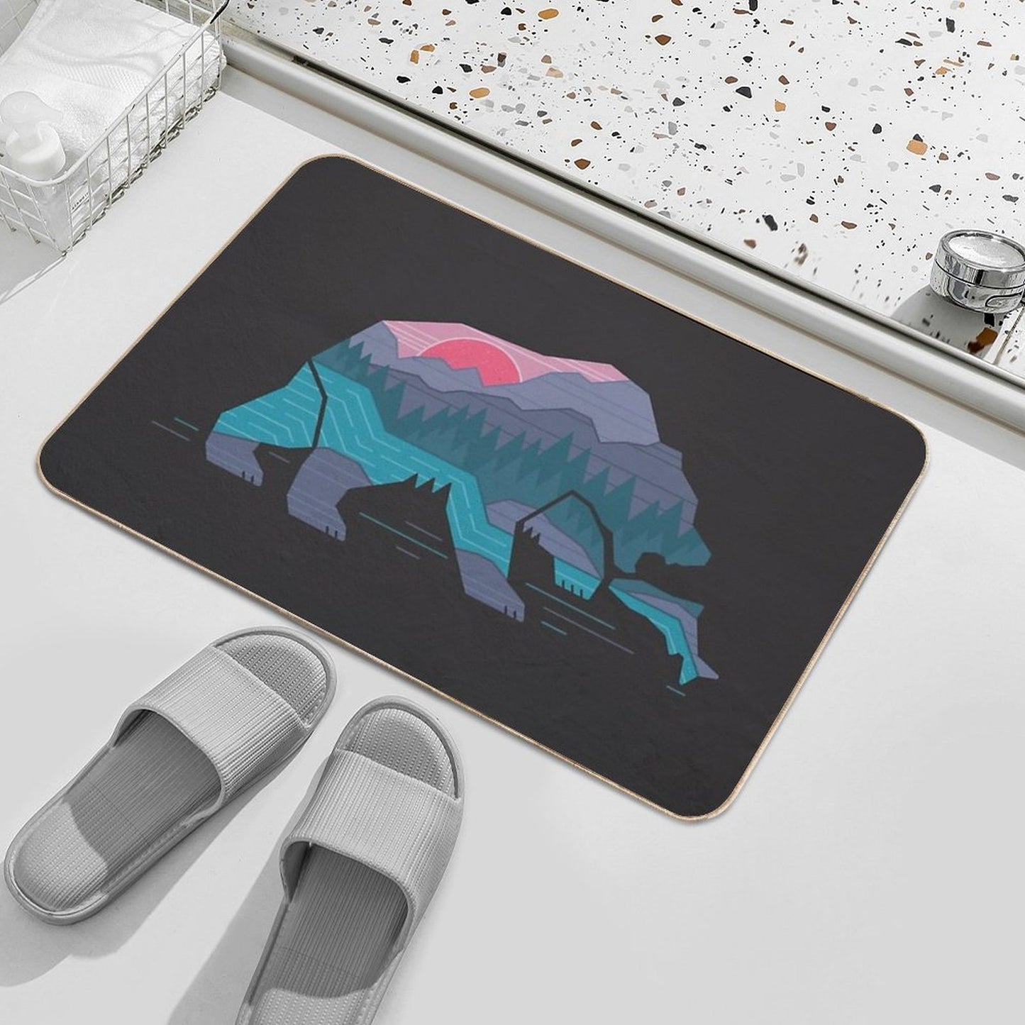 Bear Country Anti-Trip Bath Mat