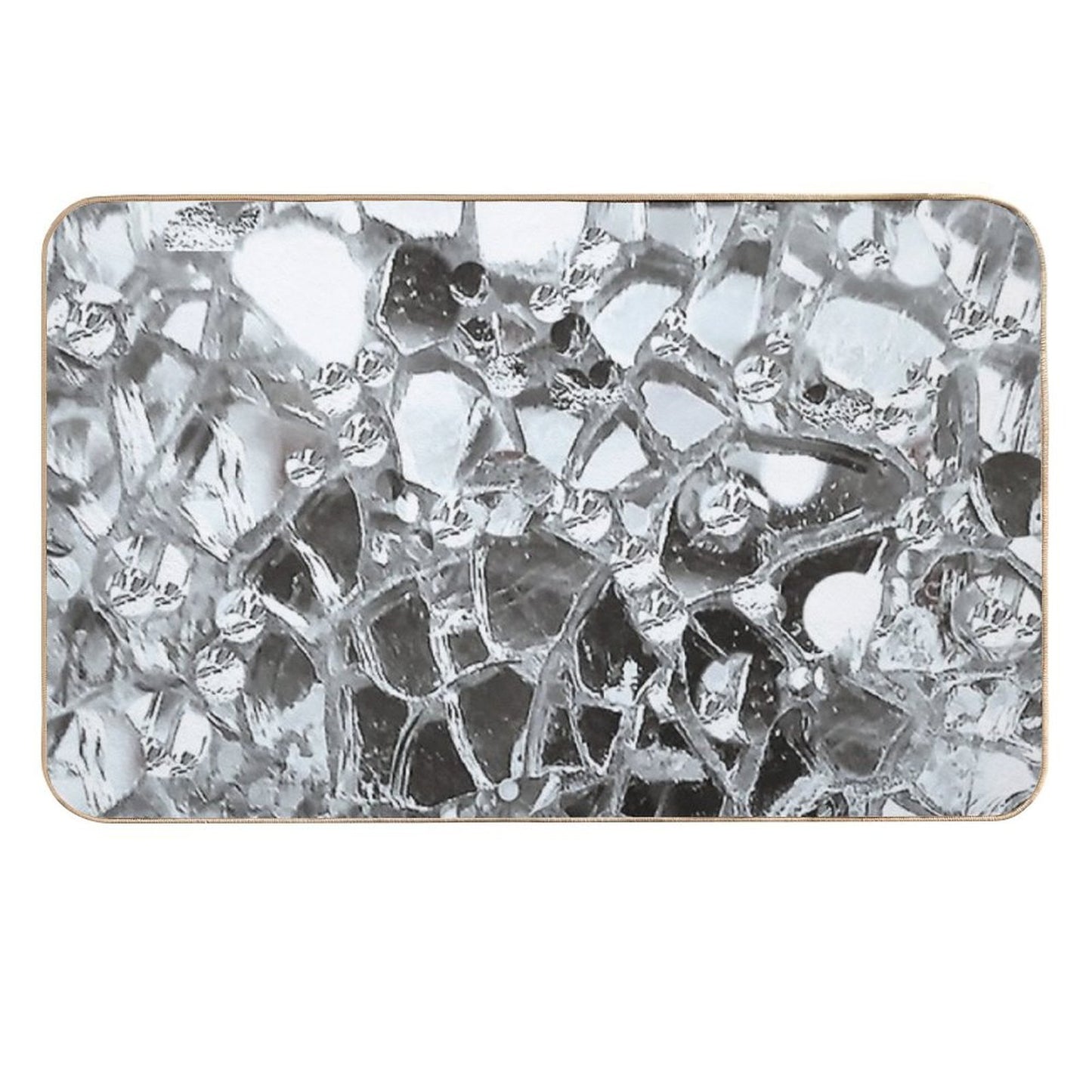 Photographic Image of Mirrors And Glass Repositionable Bath Mat
