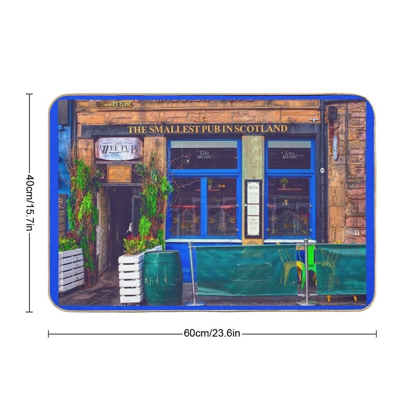 The Wee Pub Edinburgh High-Traffic Bath Mat