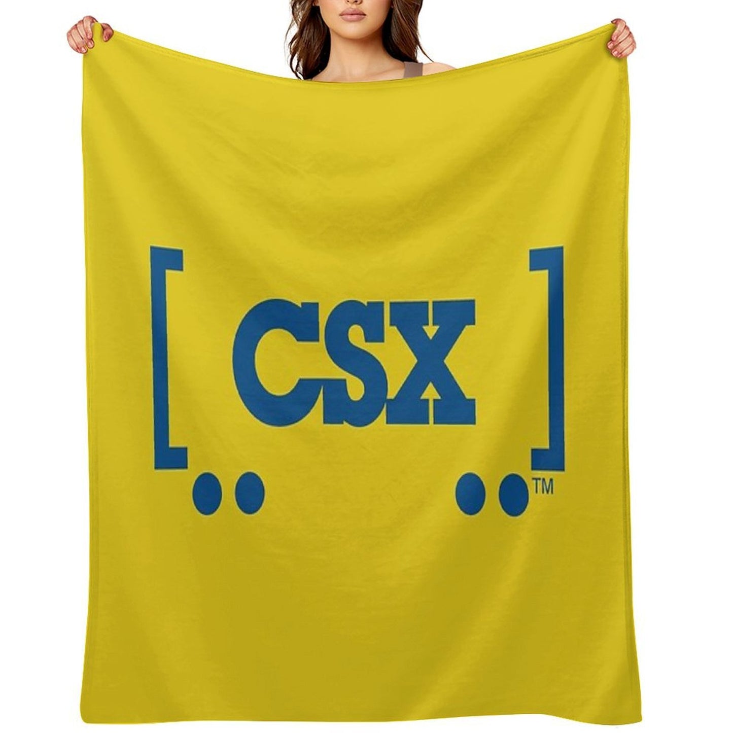 CSX Train Logo Lightweight Throw Blanket