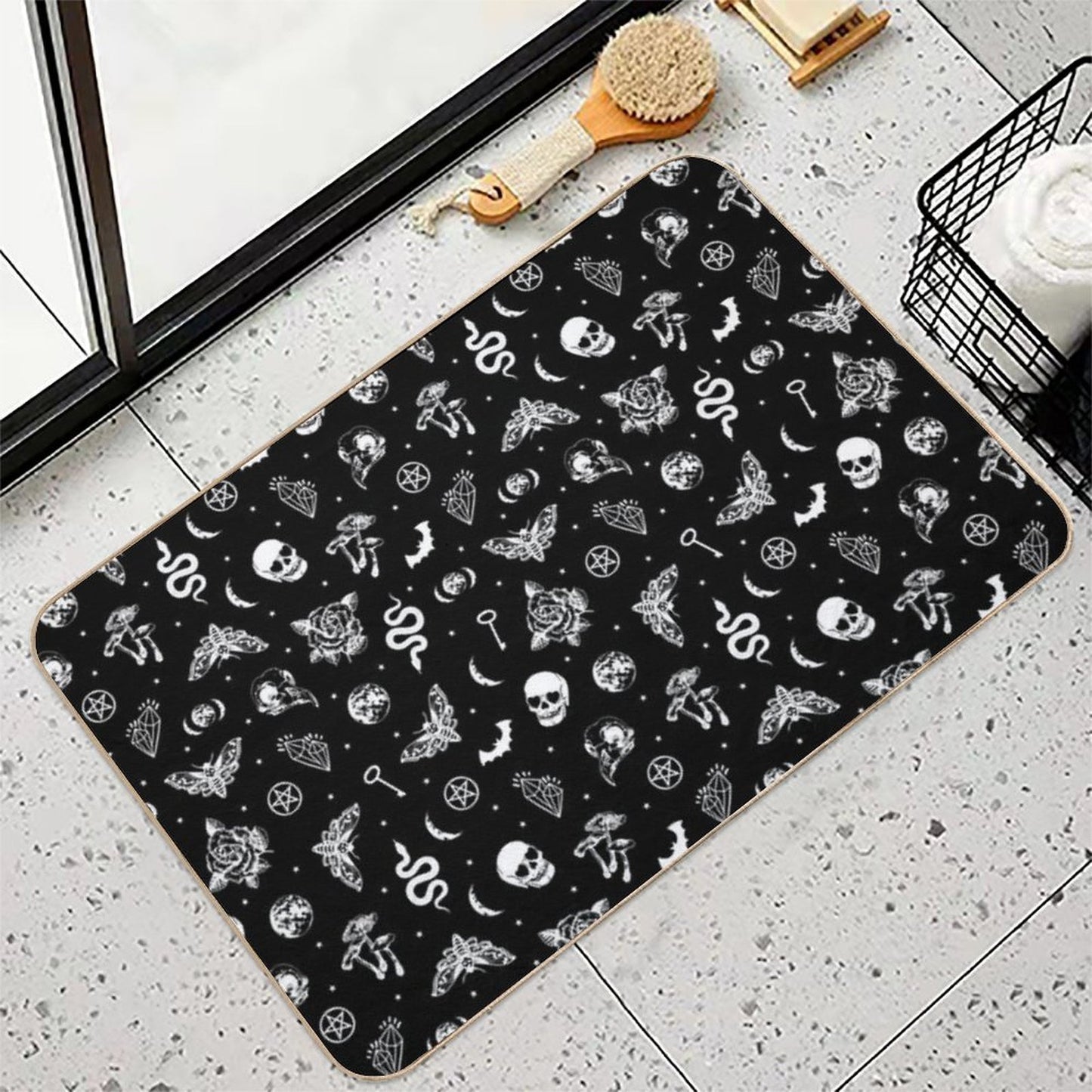 Witchcraft B&W High-Traffic Bath Mat