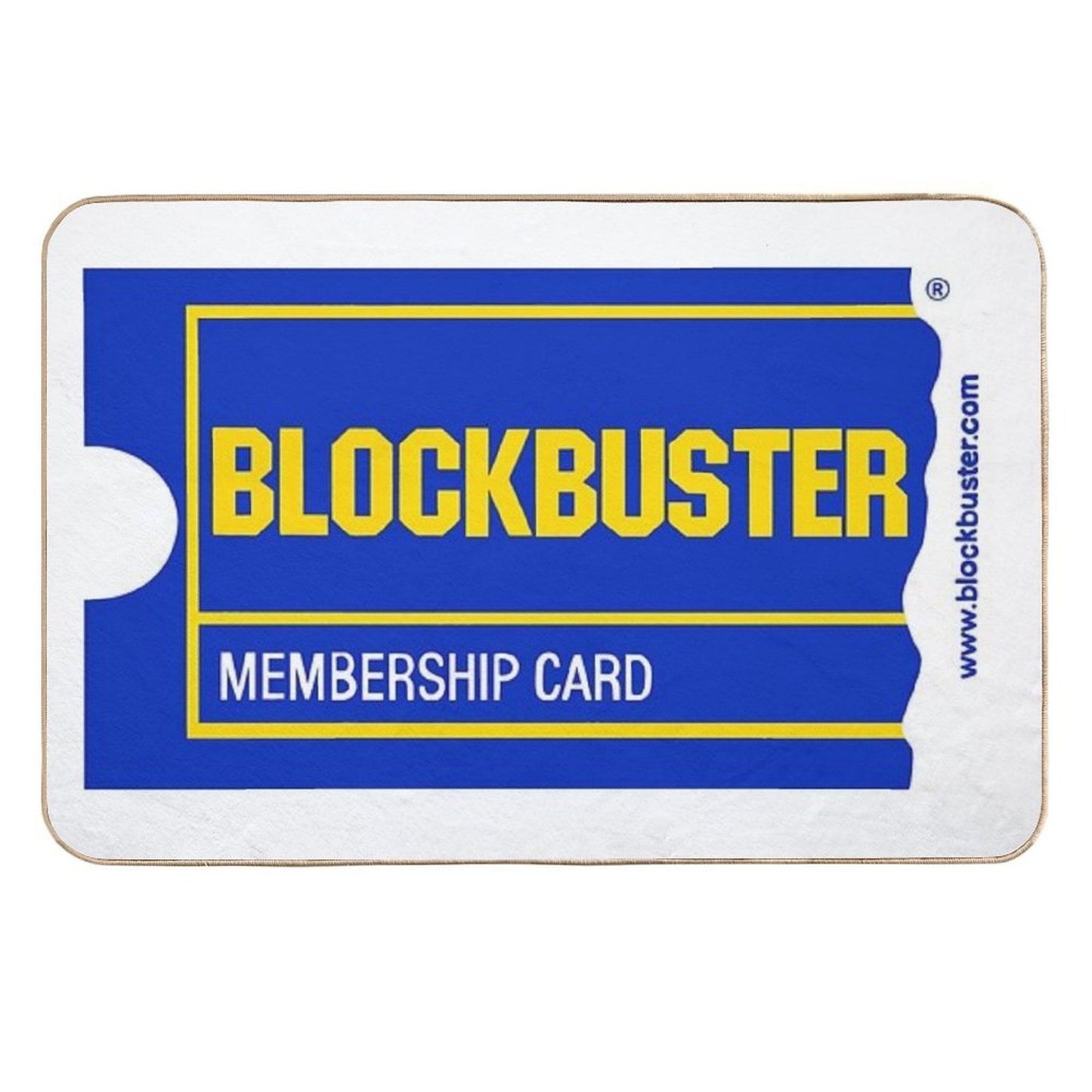 Blockbuster Membership Card Pet-Safe Bath Mat