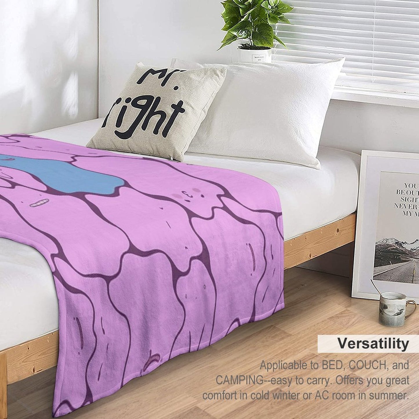 Ditto Pattern Shiny Anti-pilling Throw Blanket