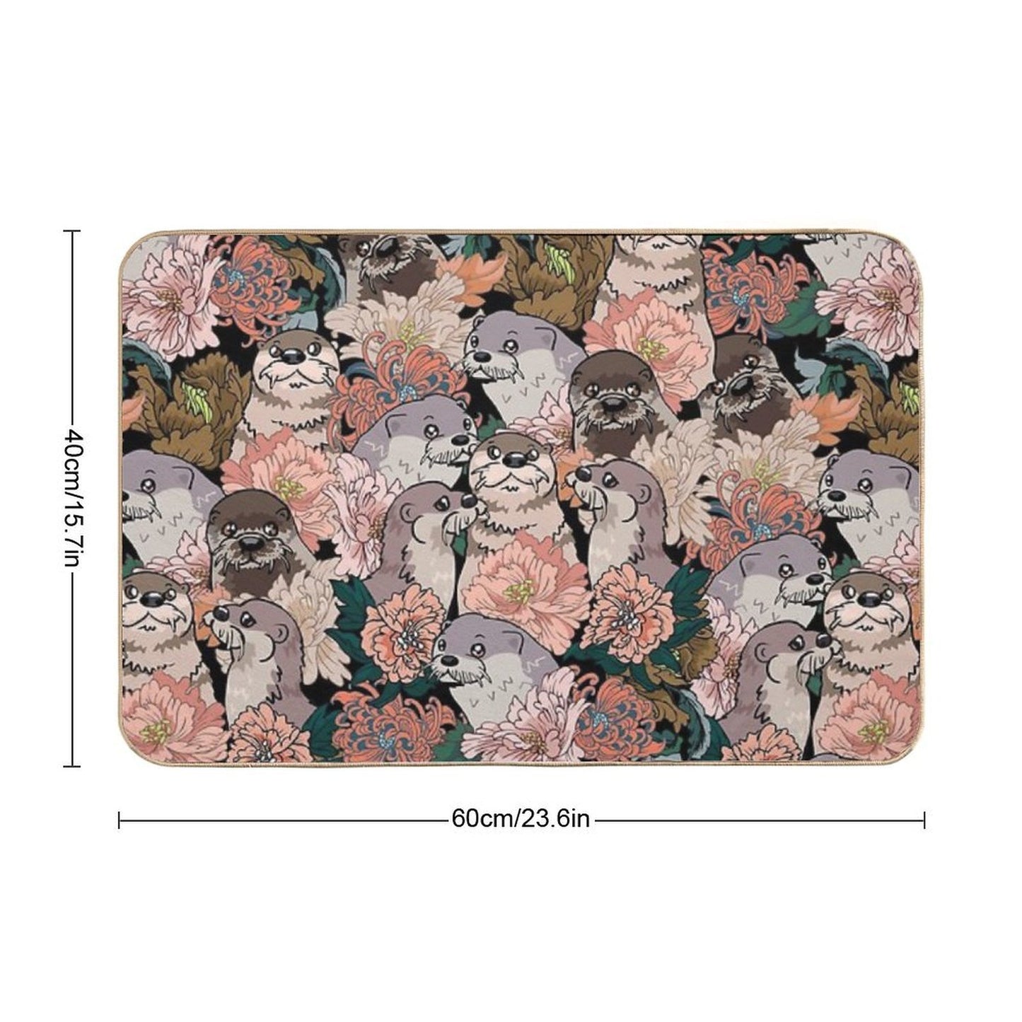 Because Otter Fade-Resistant Bath Mat