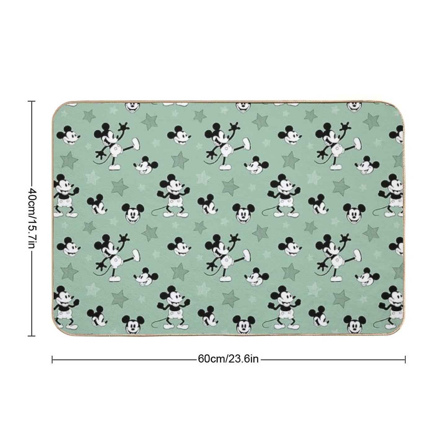 Steamboat Mickey Pattern Eco-Friendly Bath Mat