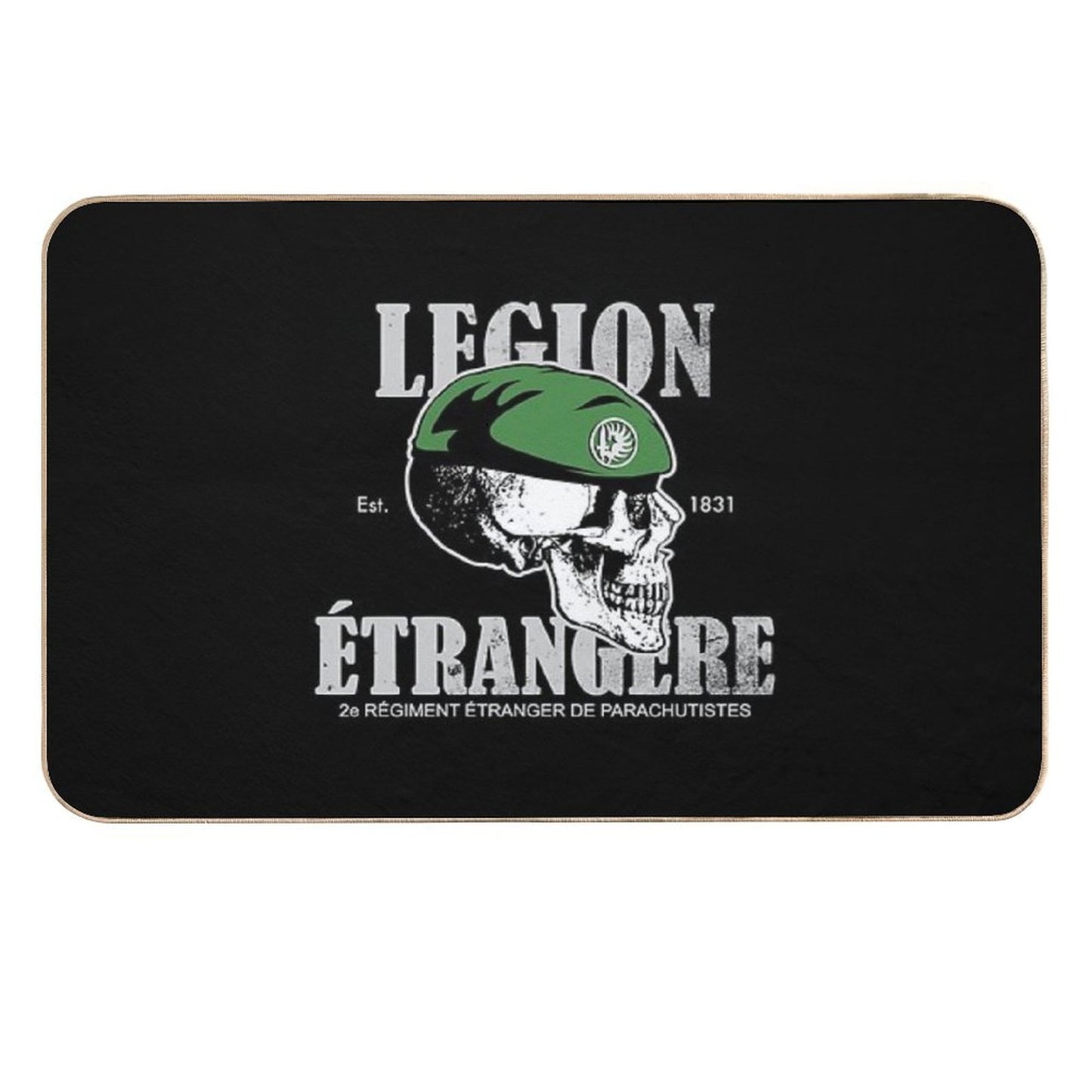 Légion Étrangère 2 REP (French Foreign Legion Paratrooper) (distressed) Durable Bath Mat