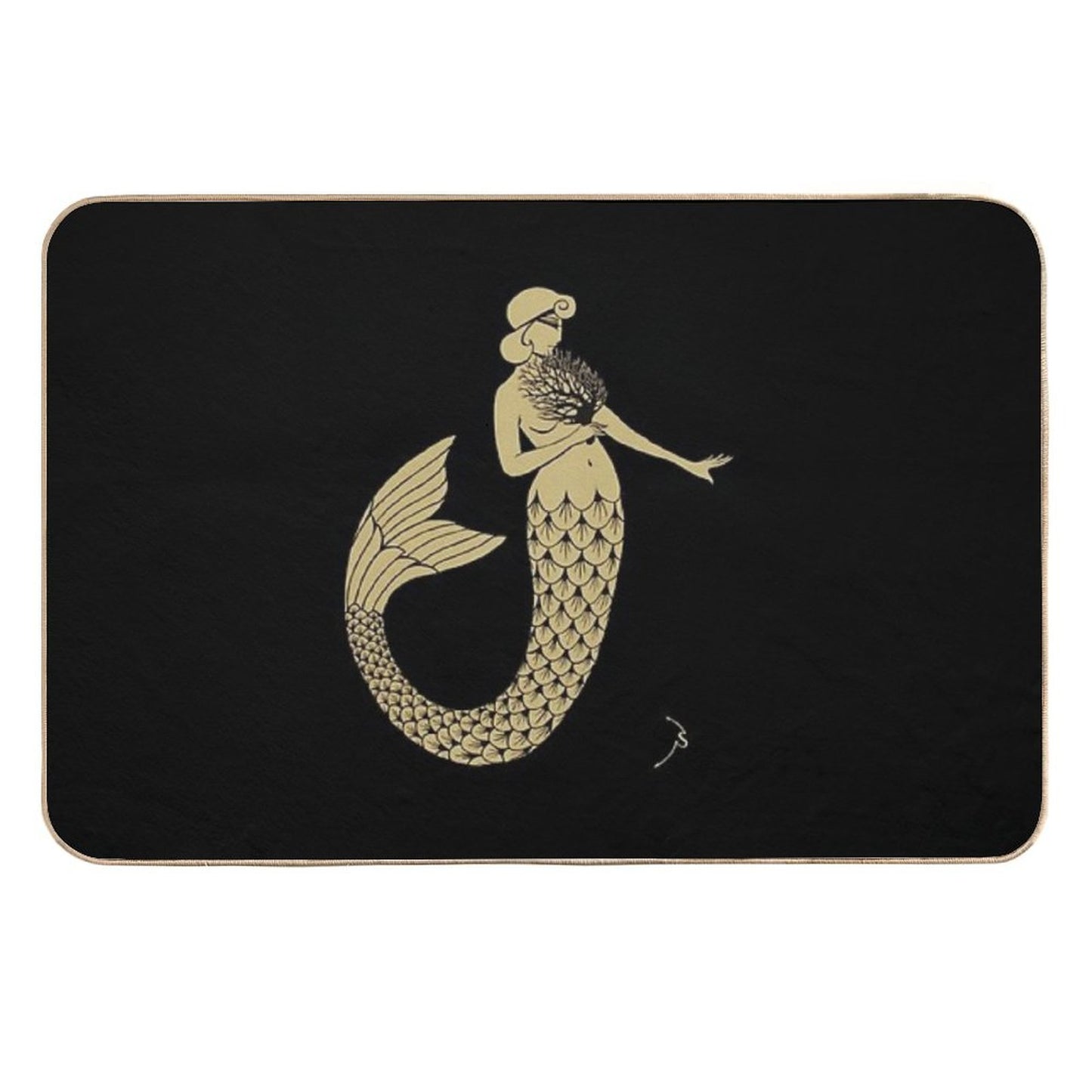 The Sea Fan Slip-Resistant Bath Mat