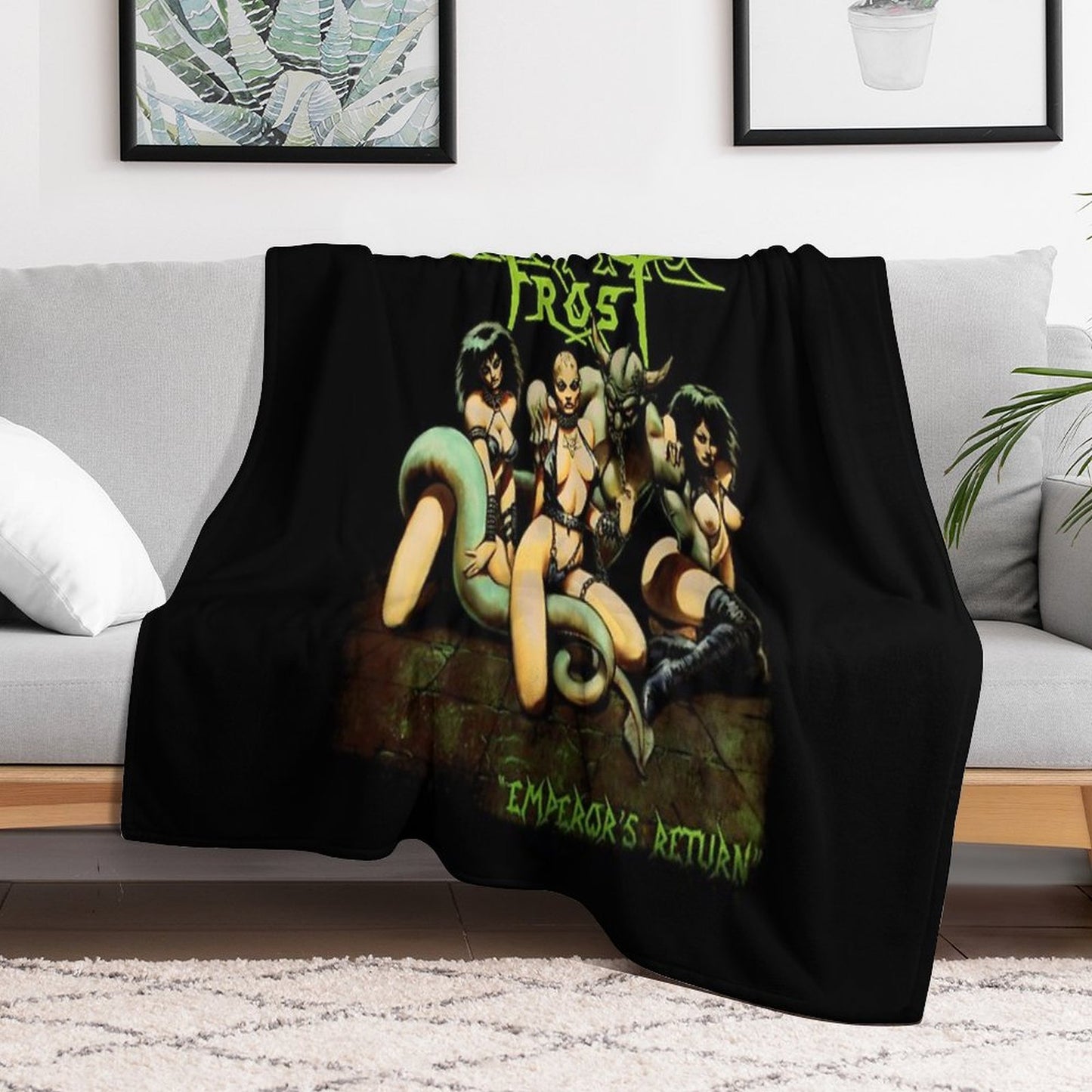 Celtic Frost Sustainable Throw Blanket