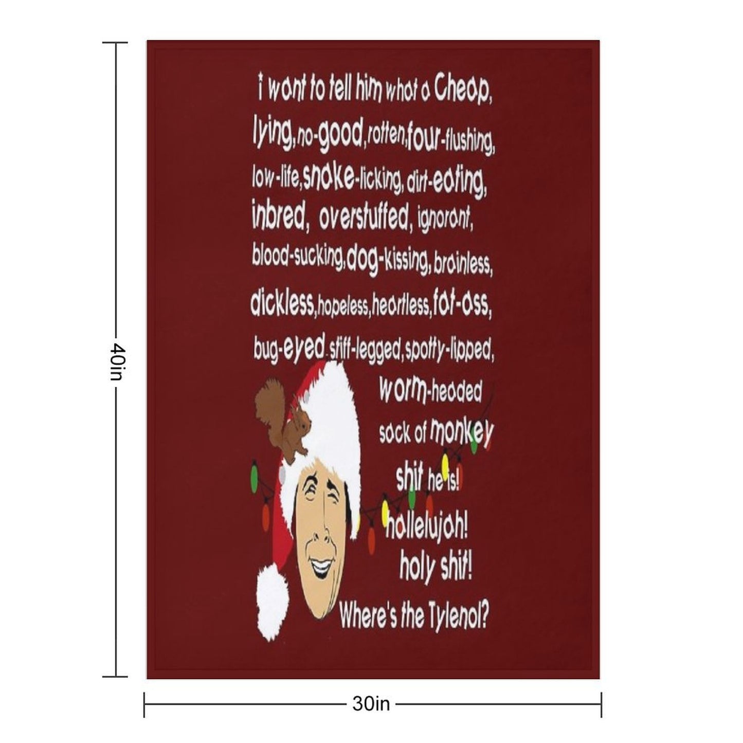 Clark Griswold Rant Gift-ready Throw Blanket