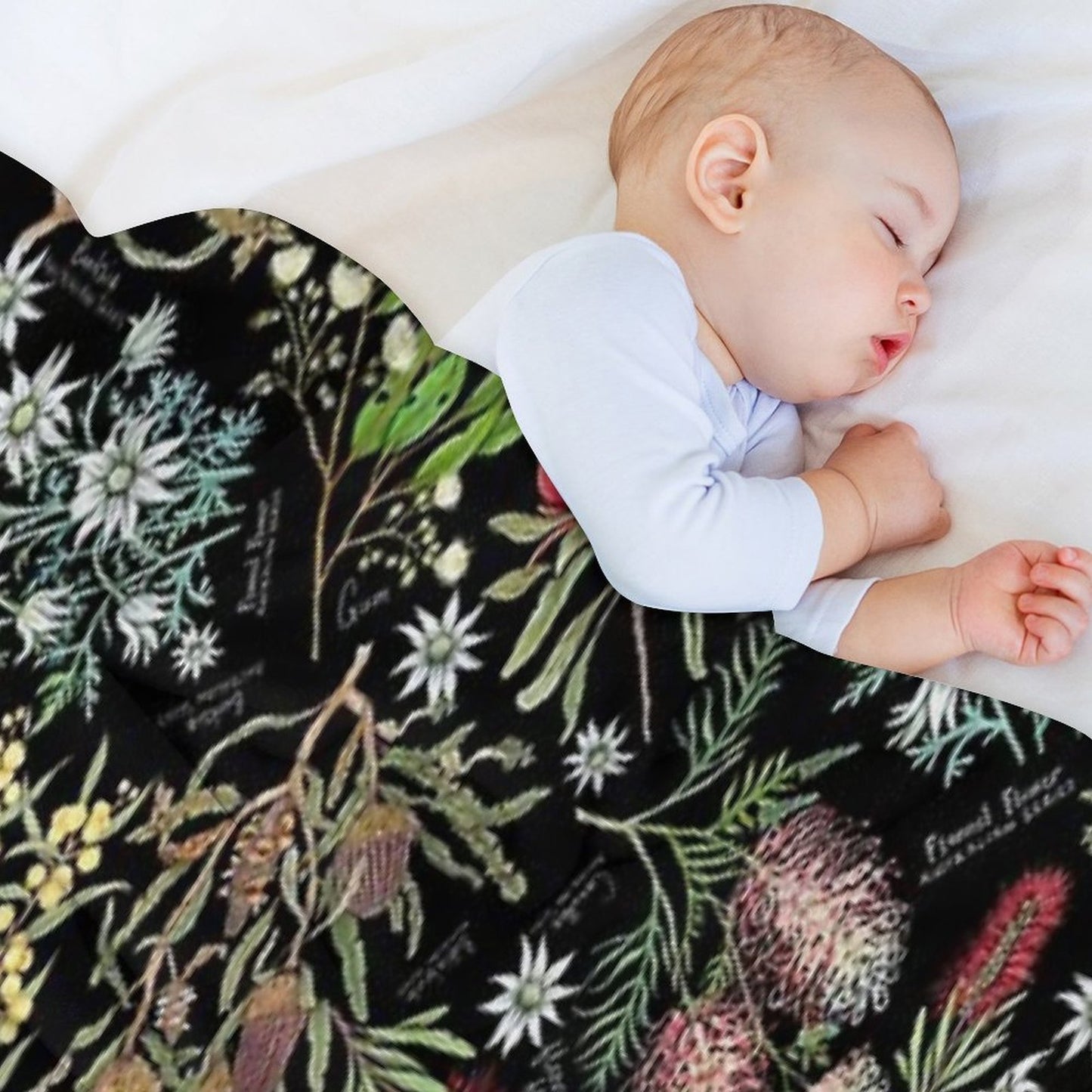 Australian Botanics - Jet Black Easy Care Throw Blanket