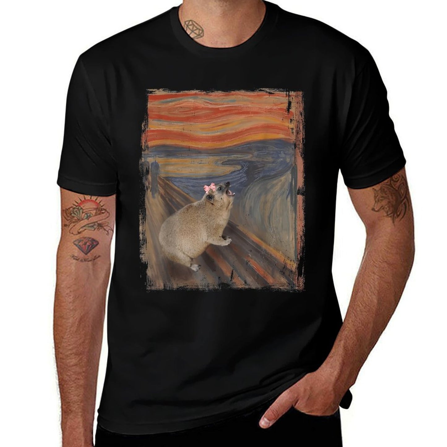 Rock Hyrax Screaming Mama Meme Odor-resistant T-Shirt
