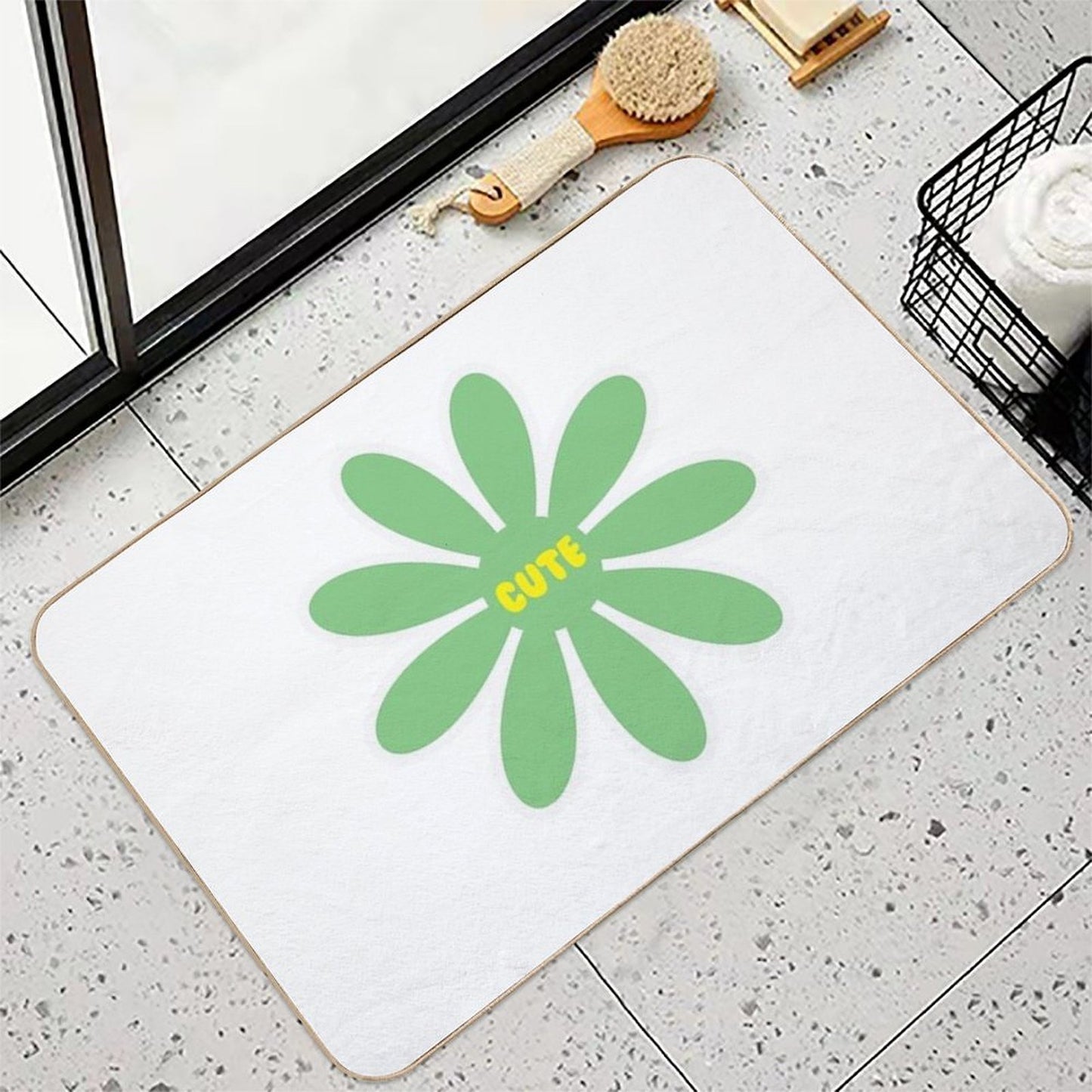 Cute Flower Slip-Resistant Bath Mat
