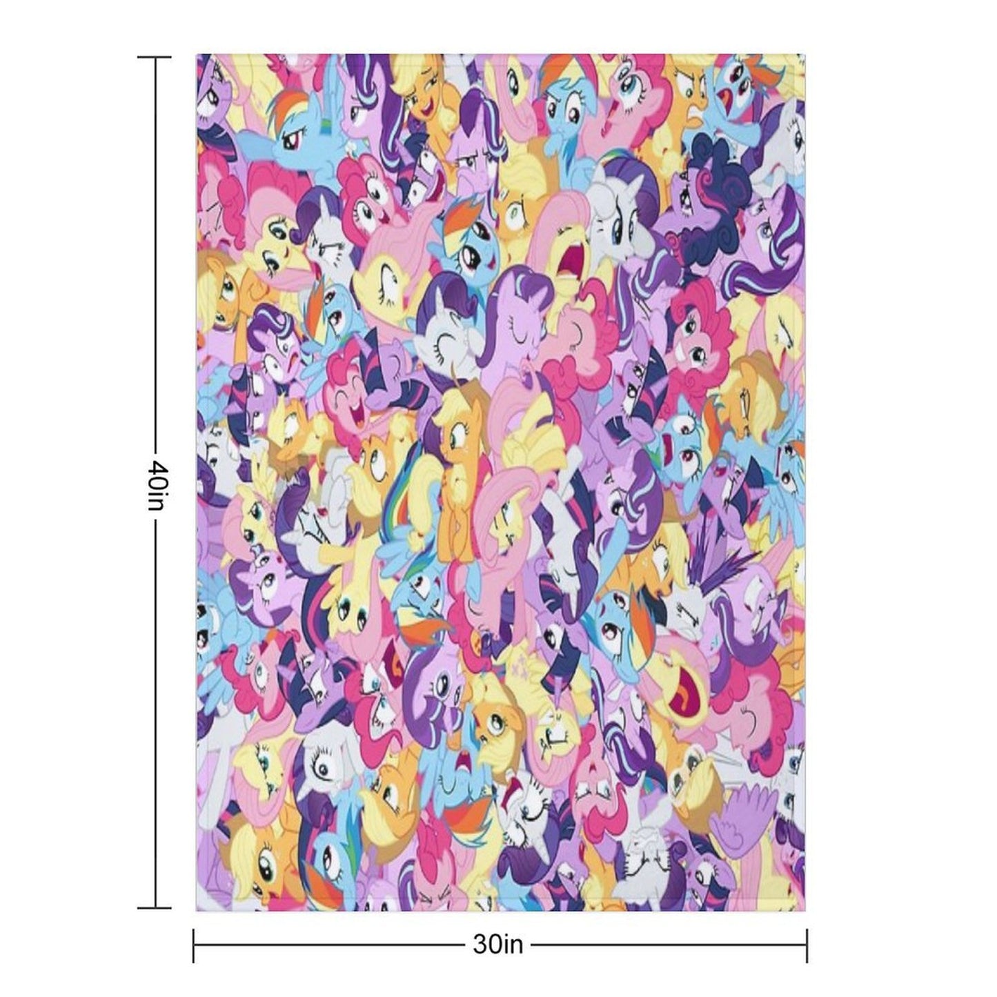 Mane Seven Mess Sustainable Throw Blanket