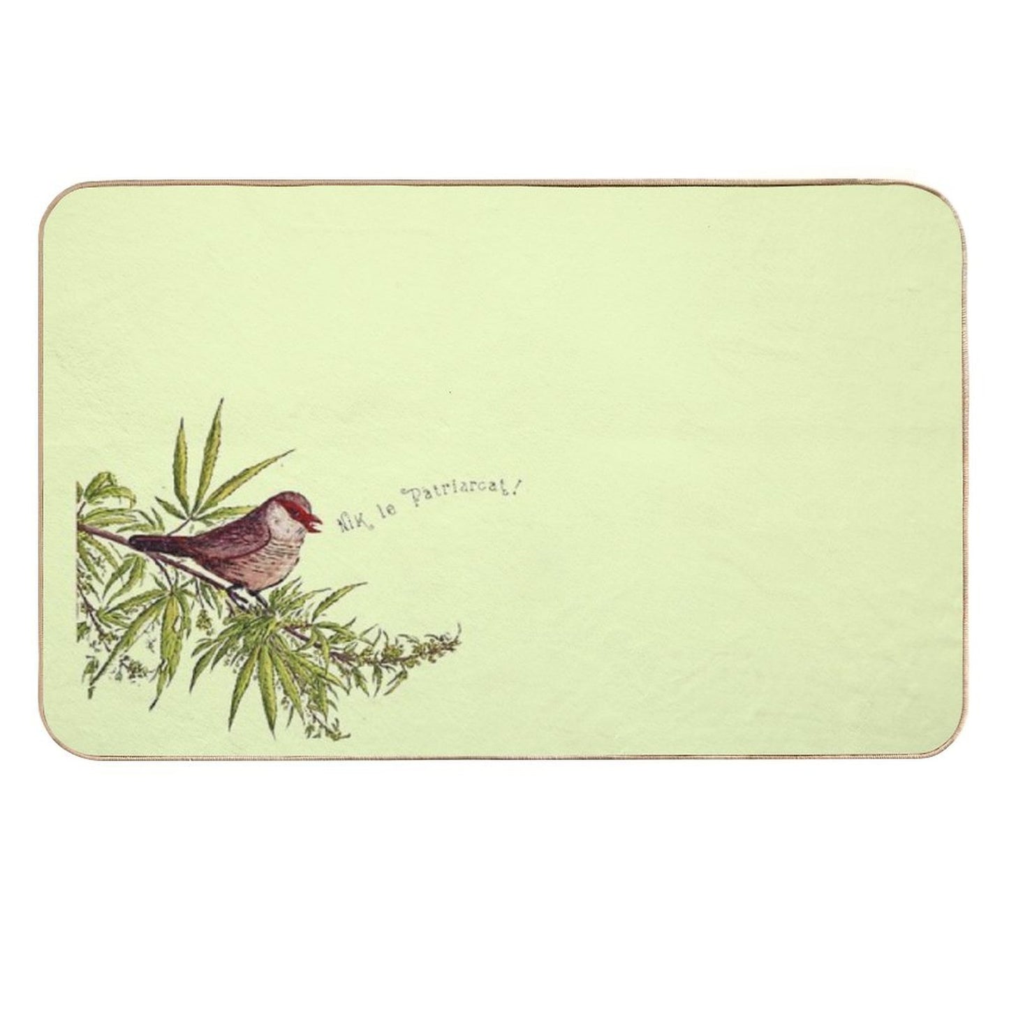 My Favorite Season Is The Fall of Patriarchy – Feminist Bird Easy Maintenance Bath Mat