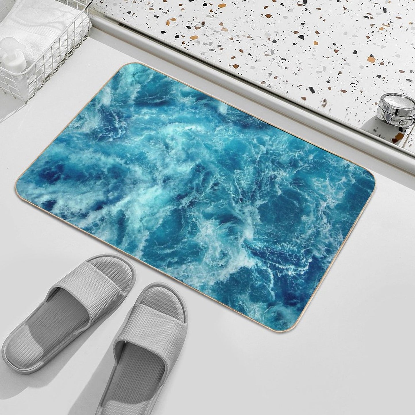 Ocean Is Shaking Multi-Purpose Bath Mat