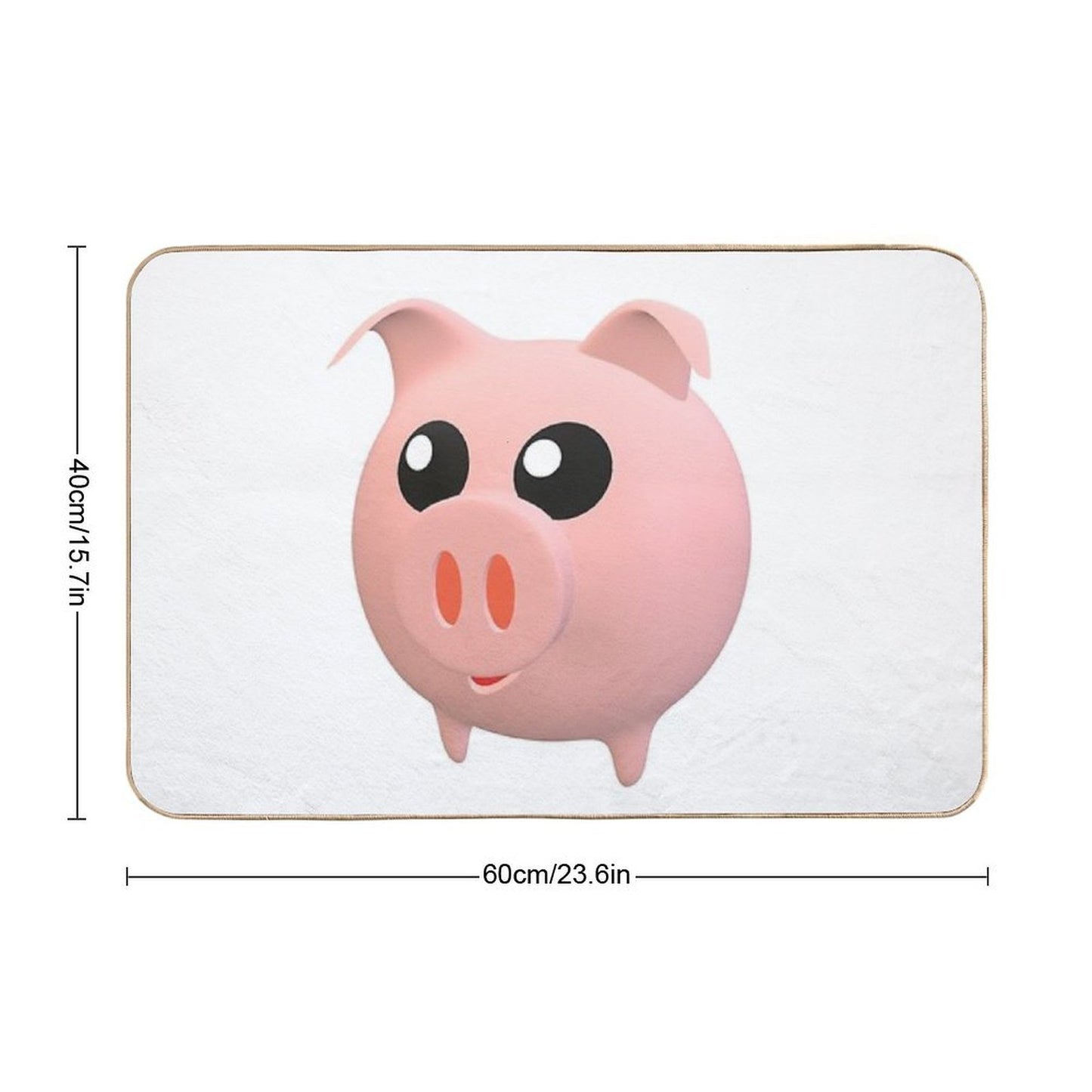 Pink Piglet Anti-Trip Bath Mat