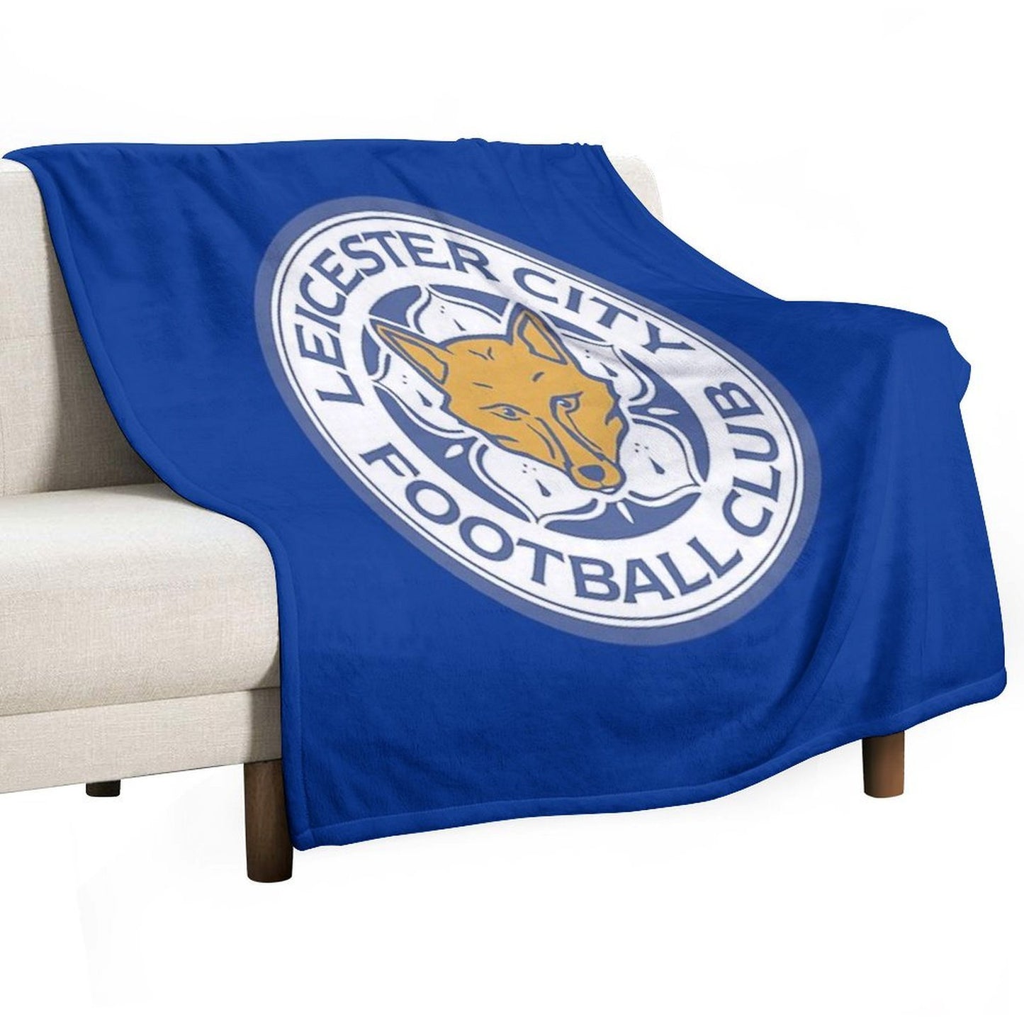 Fox on Circle Quick-dry Throw Blanket