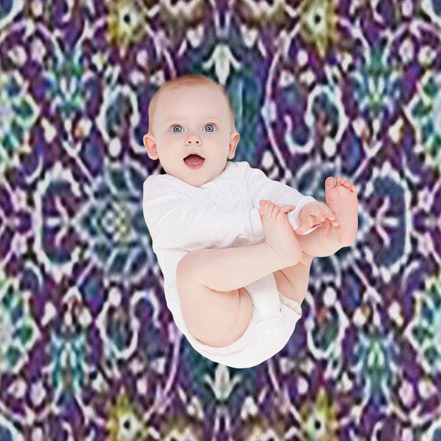 Oriental Rug Multi-functional Throw Blanket