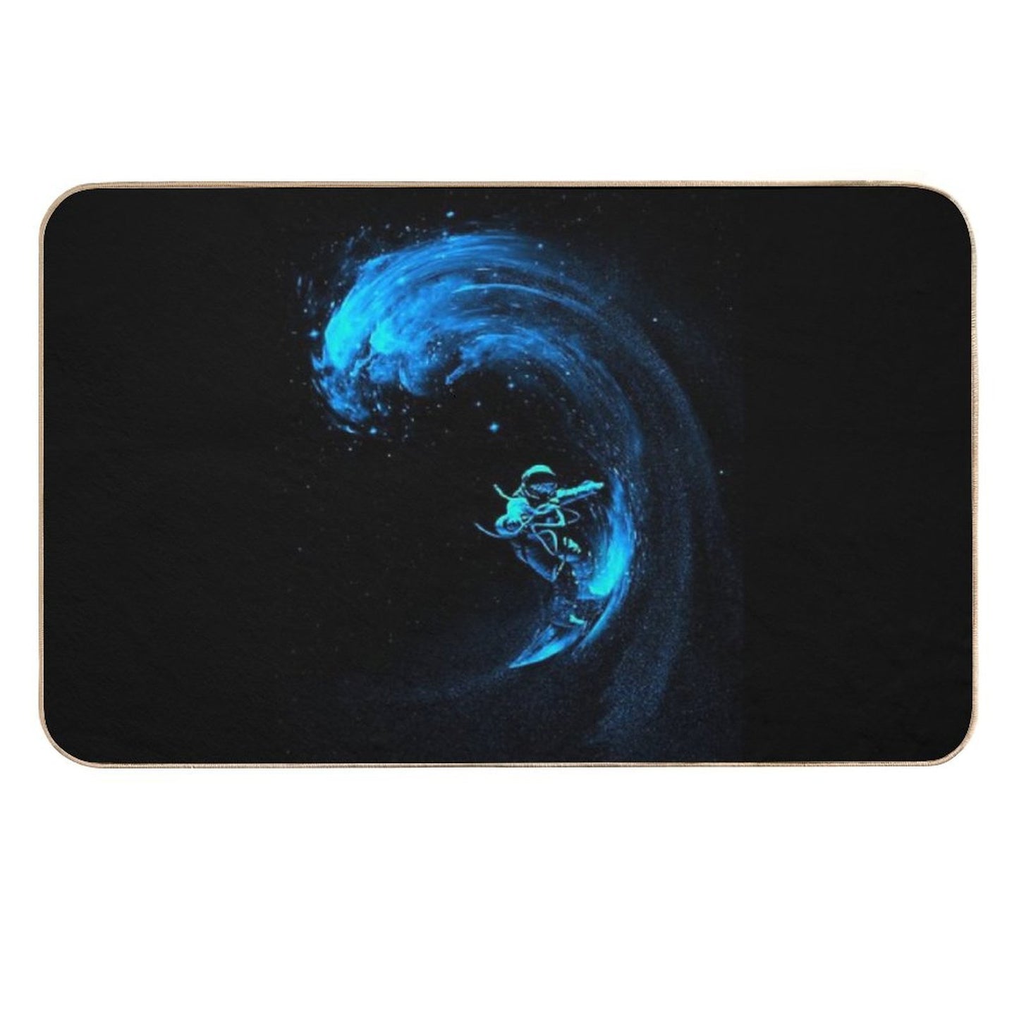 Space Surfing Easy Maintenance Bath Mat