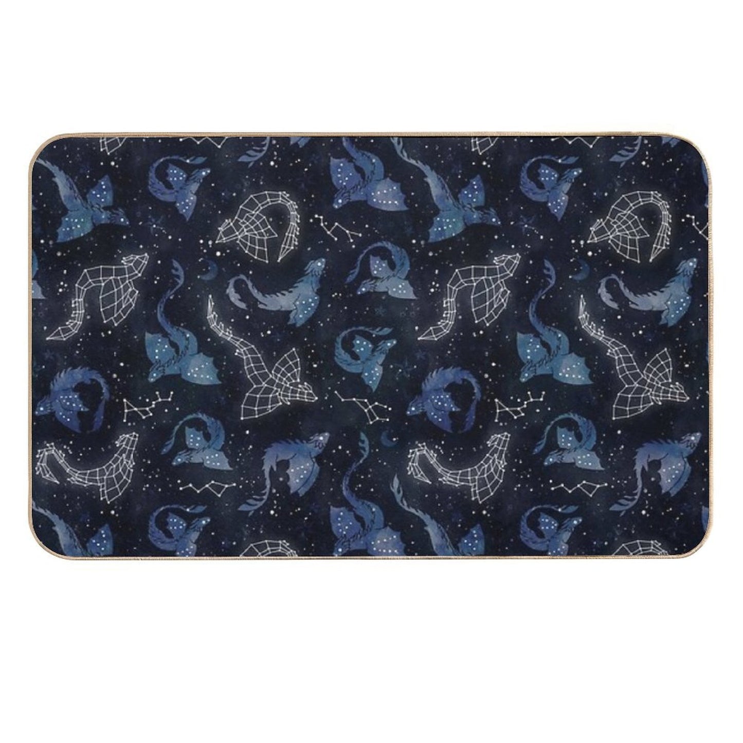 Dragon Star Constellations Non-Slip Bath Mat