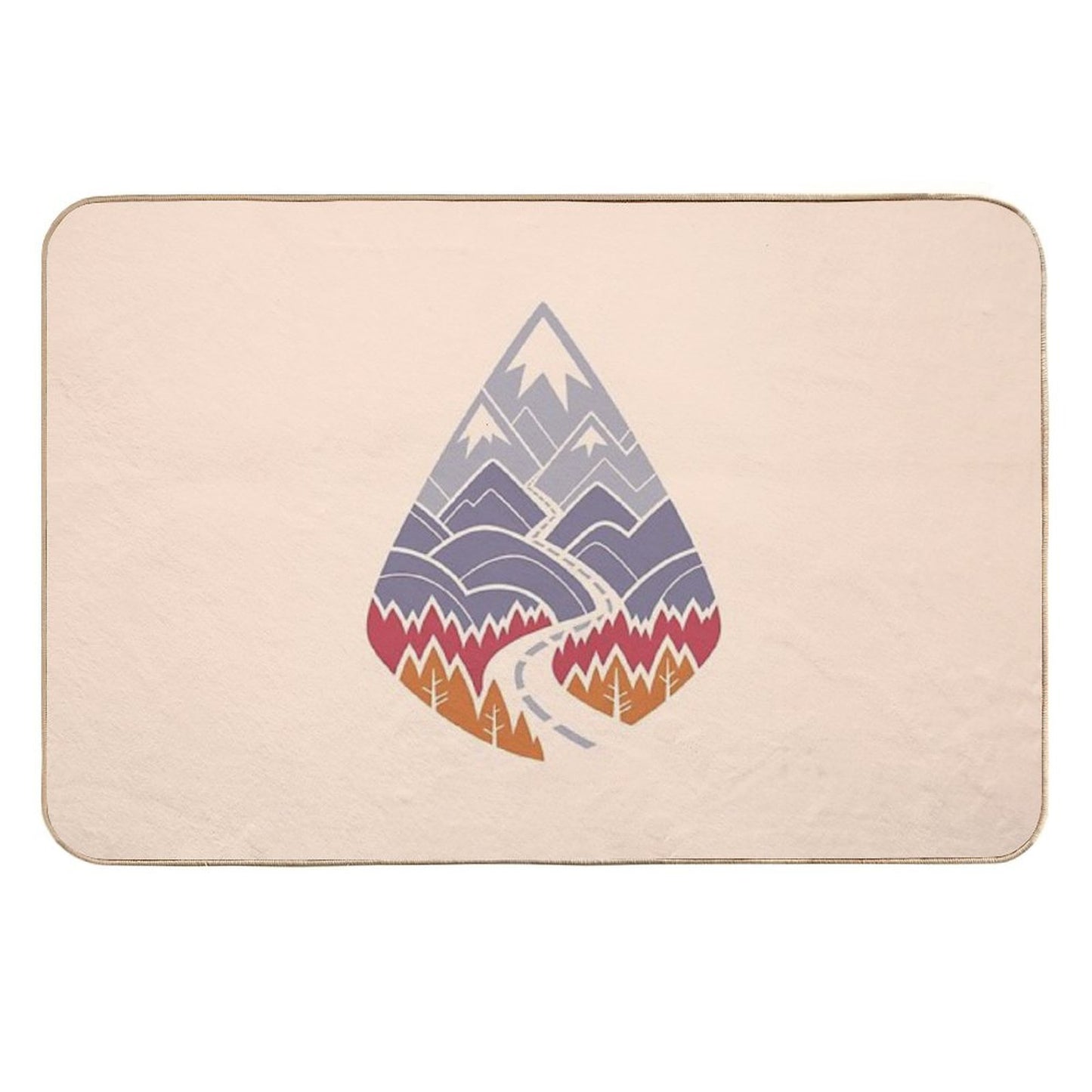 The Road Goes Ever On Autumn Pet-Safe Bath Mat