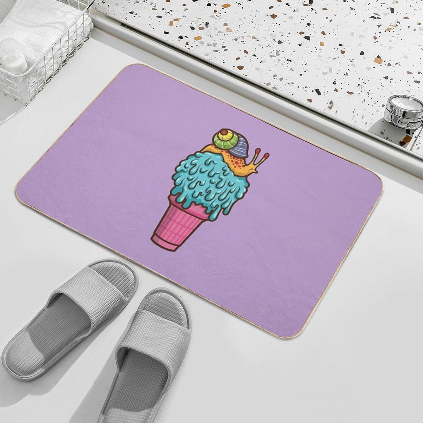 Crazy Snail Cone Odorless Bath Mat