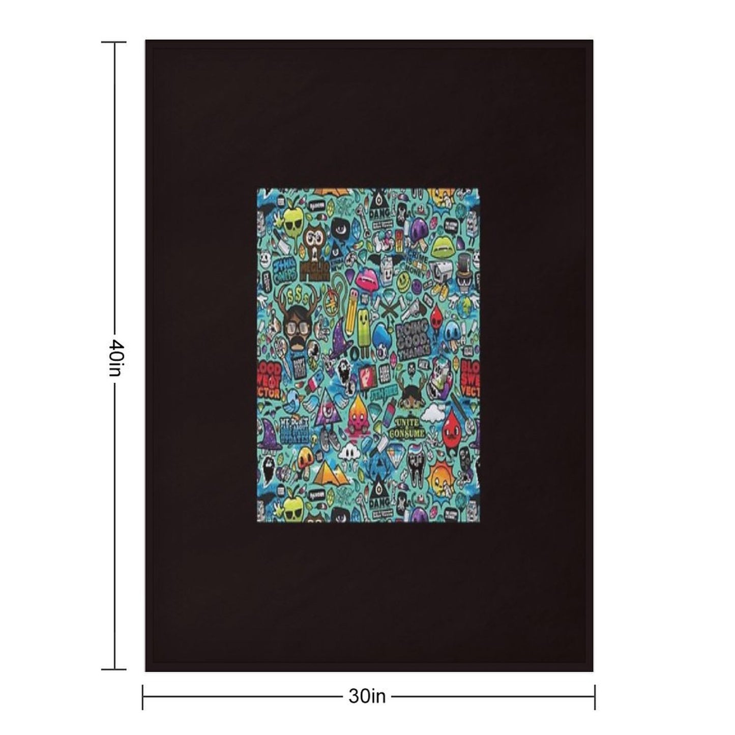 Cartoon Quick-dry Throw Blanket