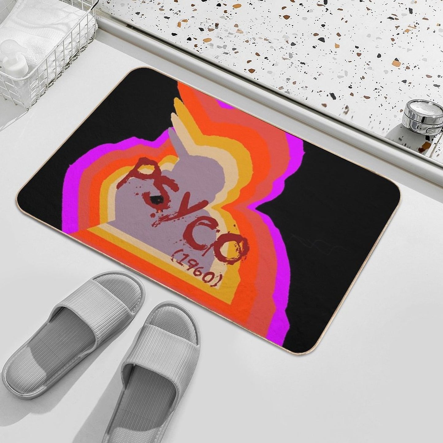 Alfred Hitchcock Psyco Toxin-Free Bath Mat