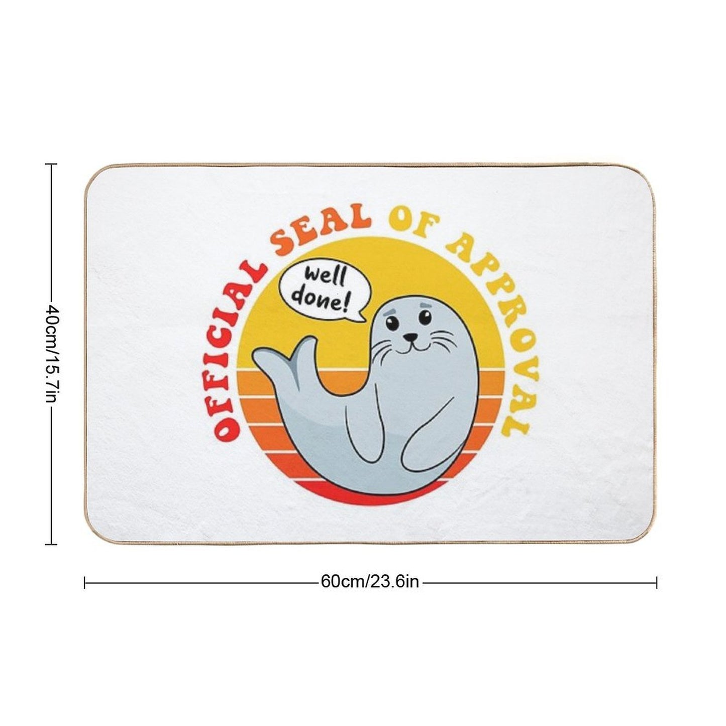 Seal of Approval - Cute Baby Seal Long-Lasting Bath Mat