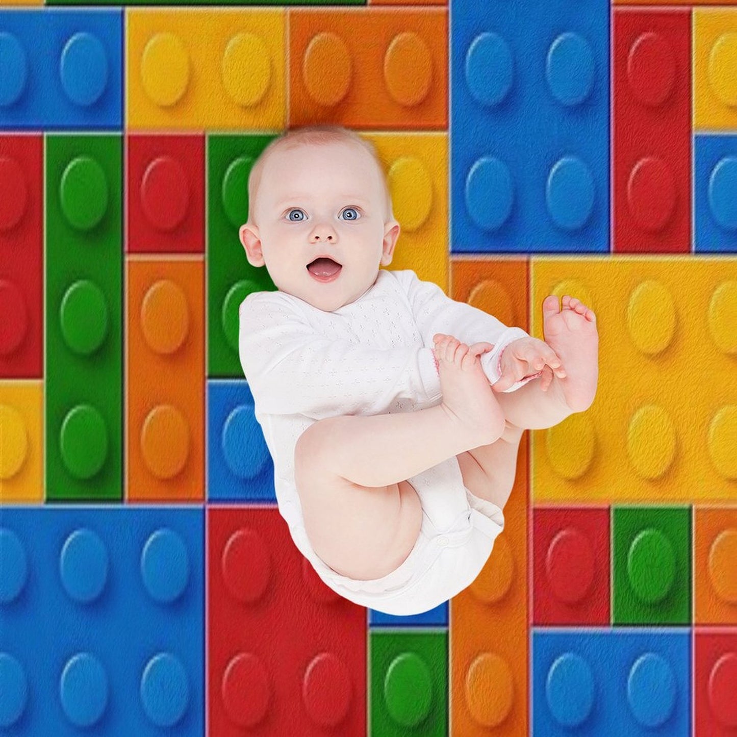 Plastic Building Blocks Toy Anti-pilling Throw Blanket