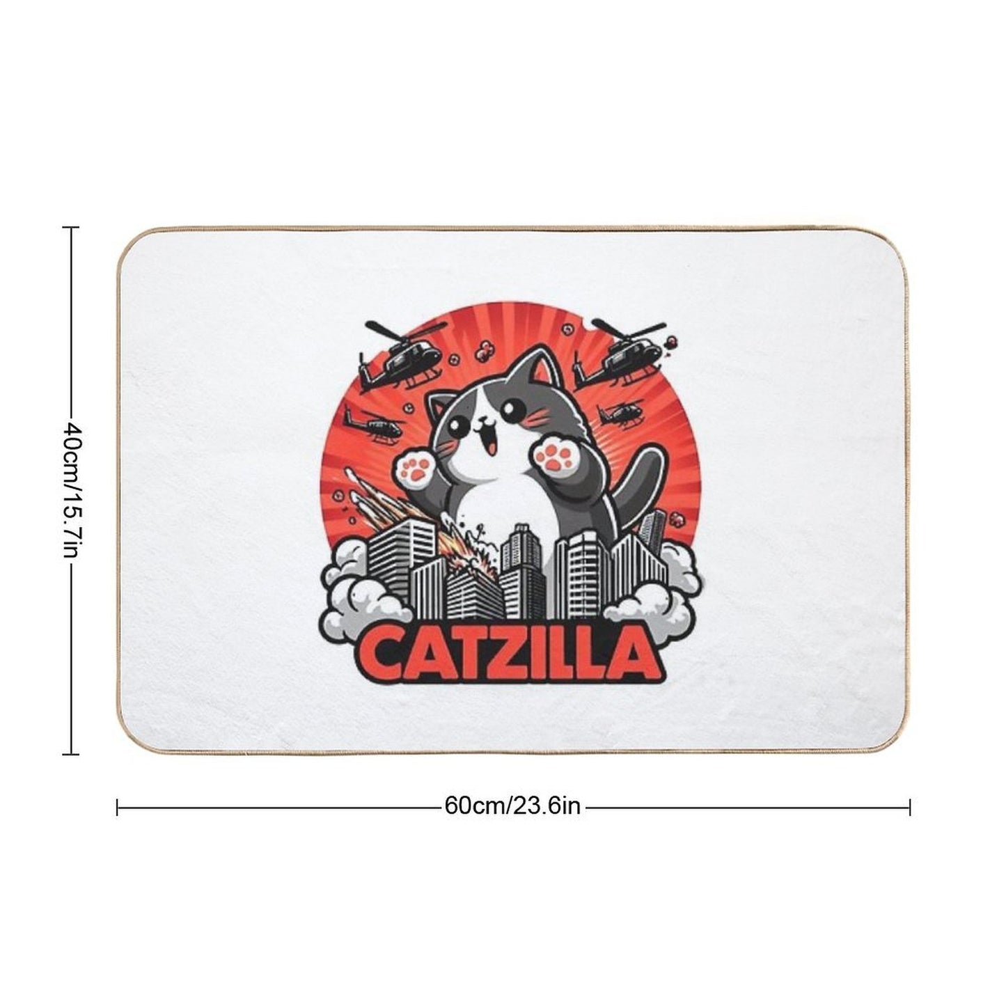 Catzilla Cat Rapid-Drying Bath Mat