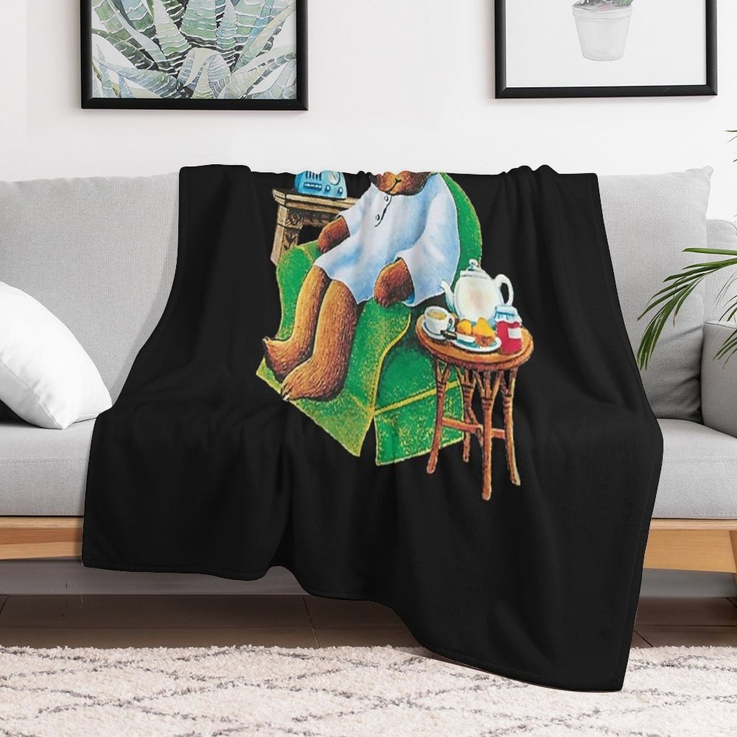 Celestial Seasoning Sleepytime Tea Bear Multi-functional Throw Blanket