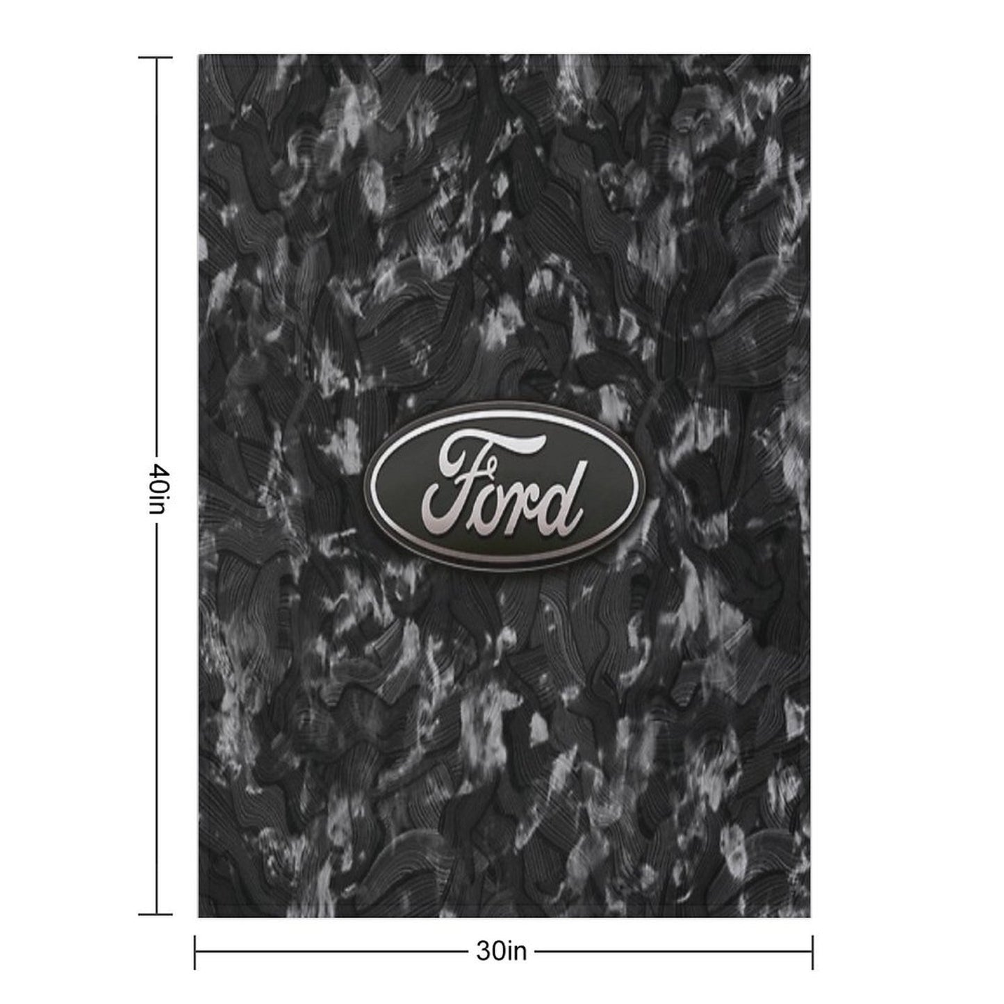 Forged Carbon Fiber Ford Multi-functional Throw Blanket