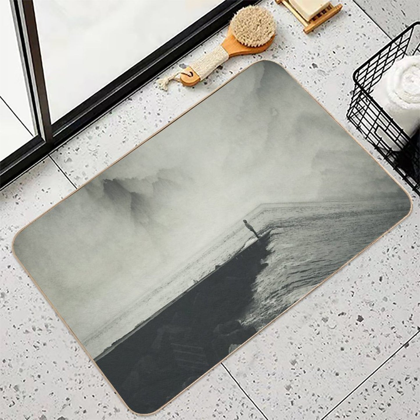 VertigOcean - Surreal Seascape Non-Slip Bath Mat