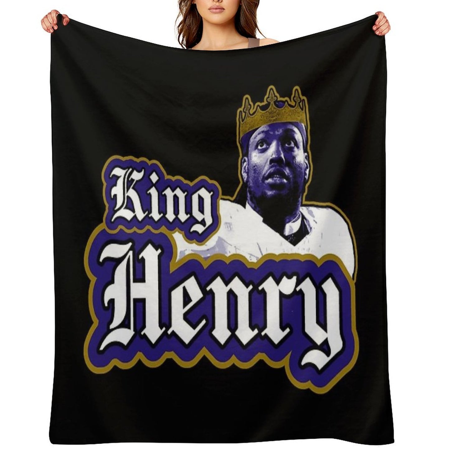 King Henry Ravens Derrick Henry Multi-functional Throw Blanket