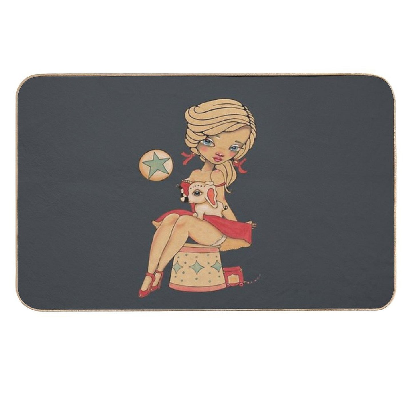 Come, Run Away with Me Non-Slip Bath Mat
