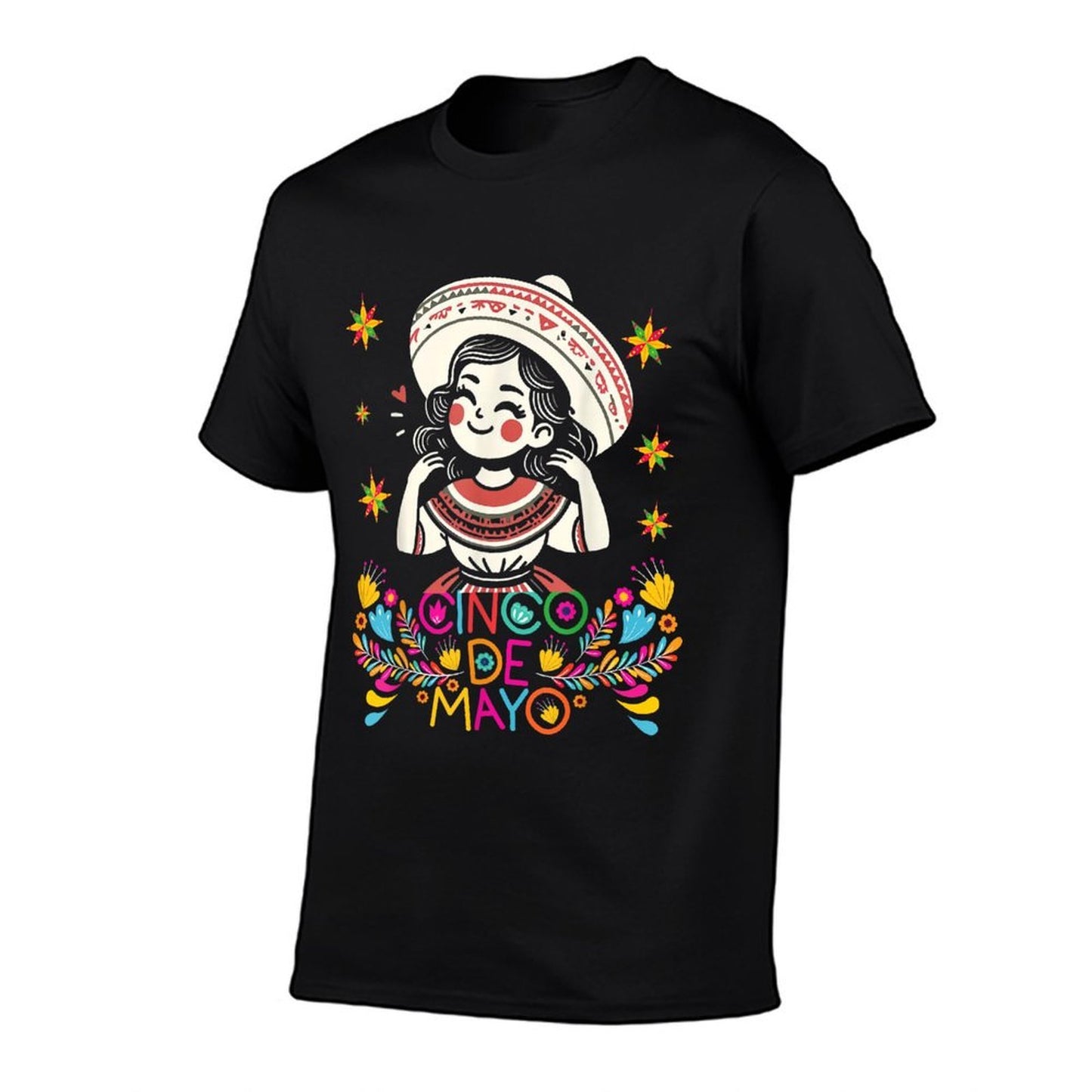 Cinco De Mayo Mexican Poncho 5 De Mayo Anime Cute Girl Eco-friendly Material T-Shirt