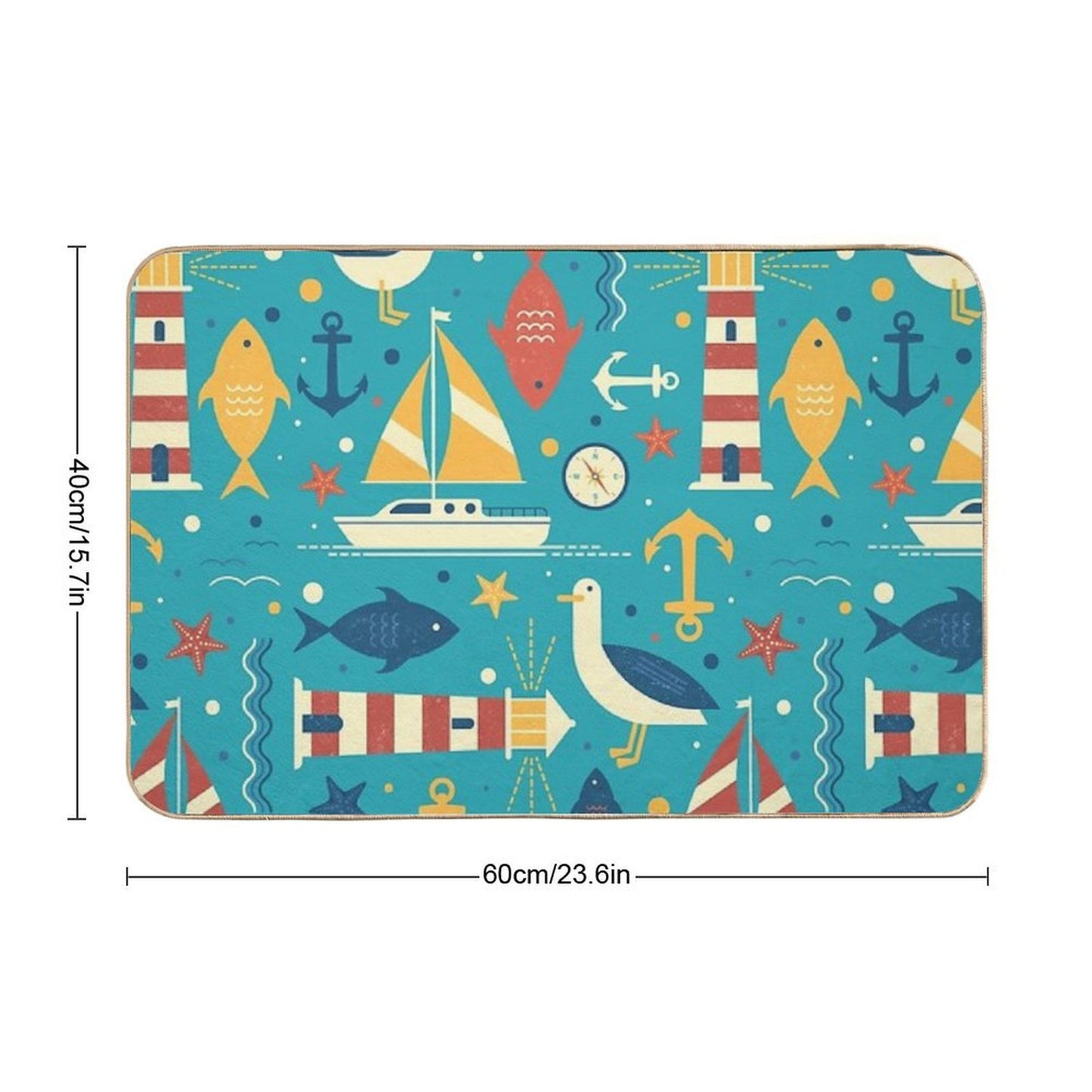 All At Sea Versatile Bath Mat