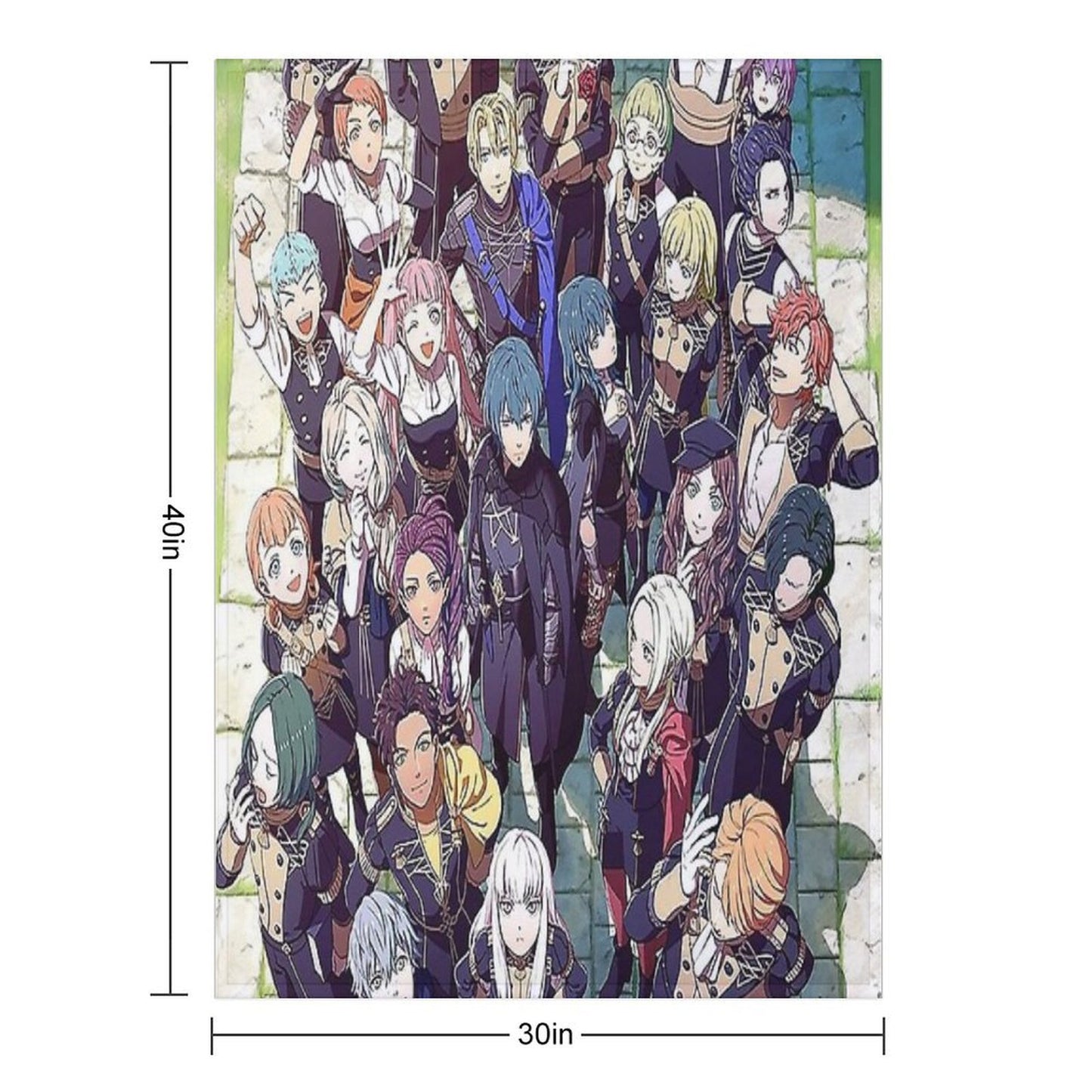 Fire Emblem Three House Poster Wrinkle-free Throw Blanket