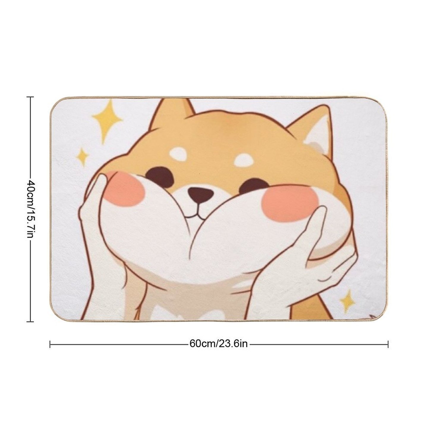 Kawaii Shiba Inu Durable Bath Mat