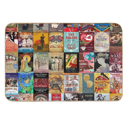 Gilbert And Sullivan Opera Posters  Absorbent Bath Mat