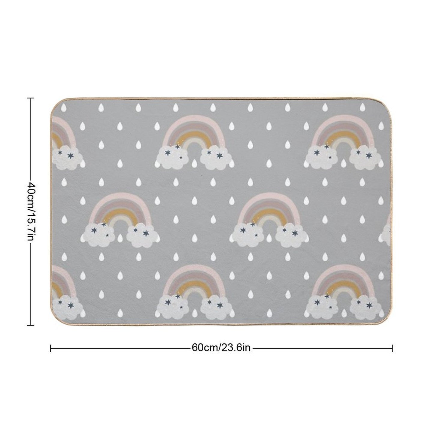 Copy of Tea Party Floral - Pastel Multi-Purpose Bath Mat