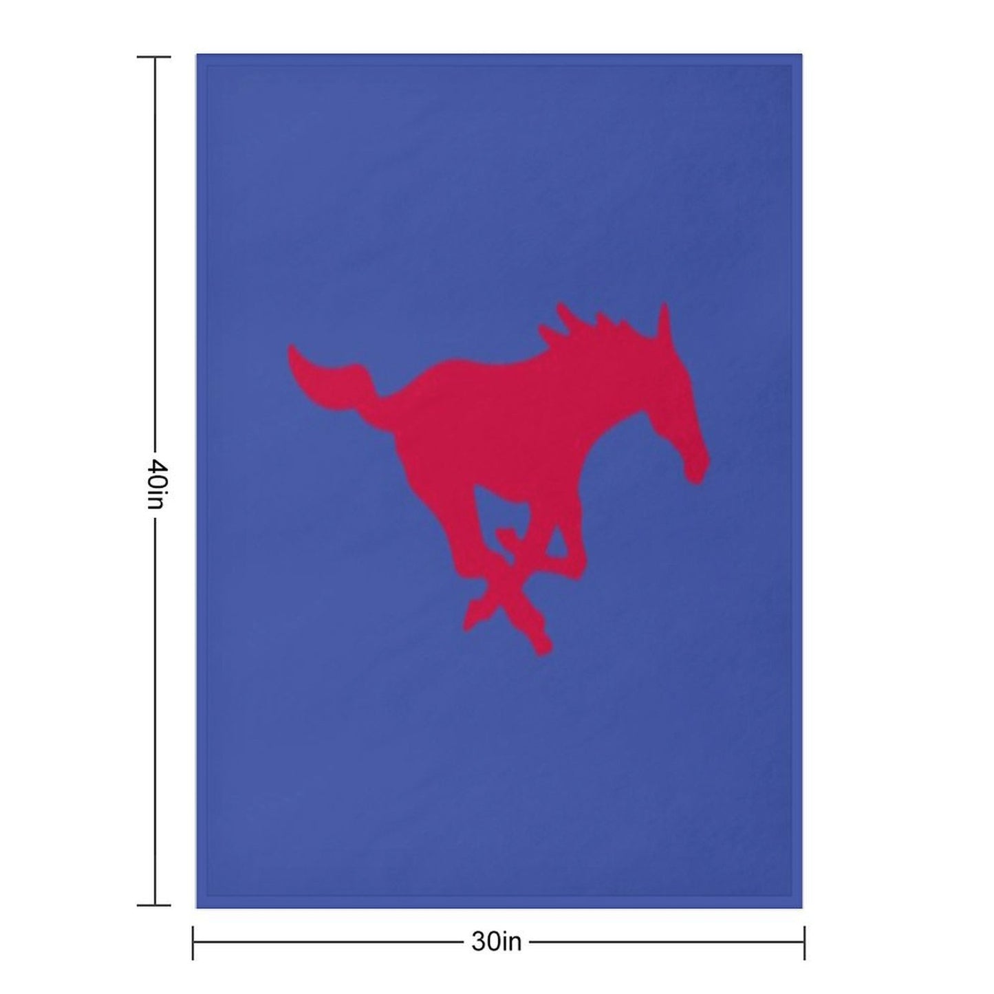 The SMU Mustangs Versatility Throw Blanket