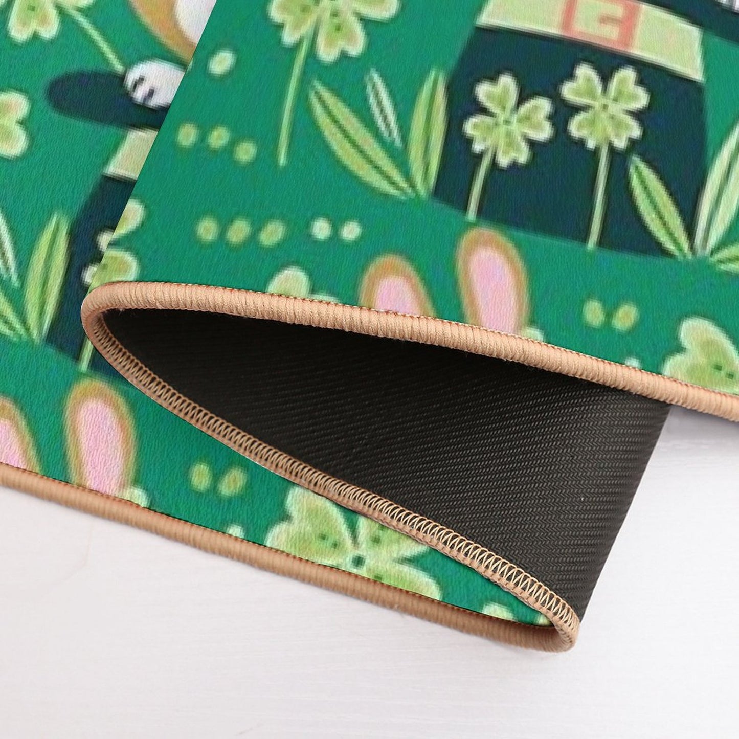 Saint Patrick Bunny Eco-Friendly Bath Mat