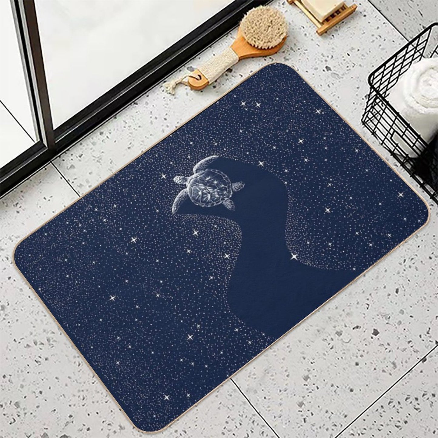 Starry Turtle Anti-Trip Bath Mat