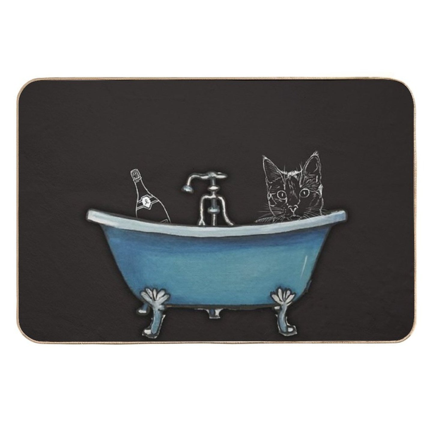 Cat Take A Bath Toxin-Free Bath Mat