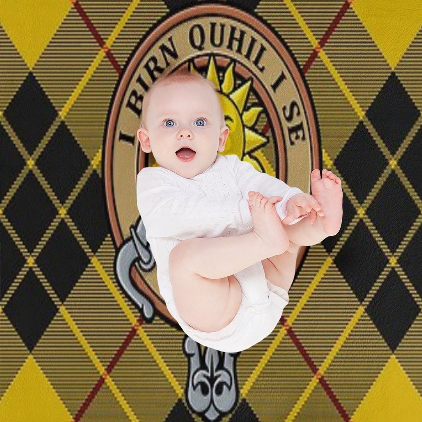 Clan MacLeod of Lewis Crest Compact Throw Blanket