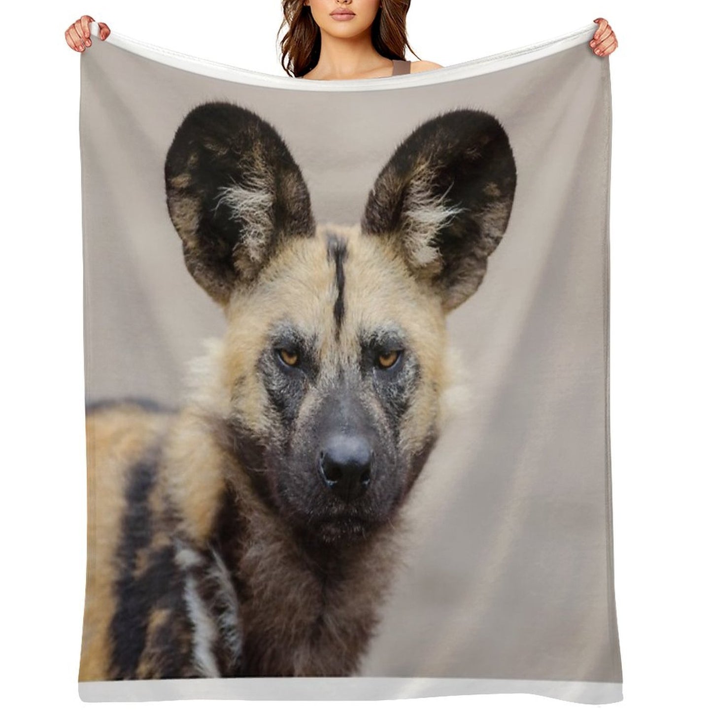African Wild Dog All-season Throw Blanket