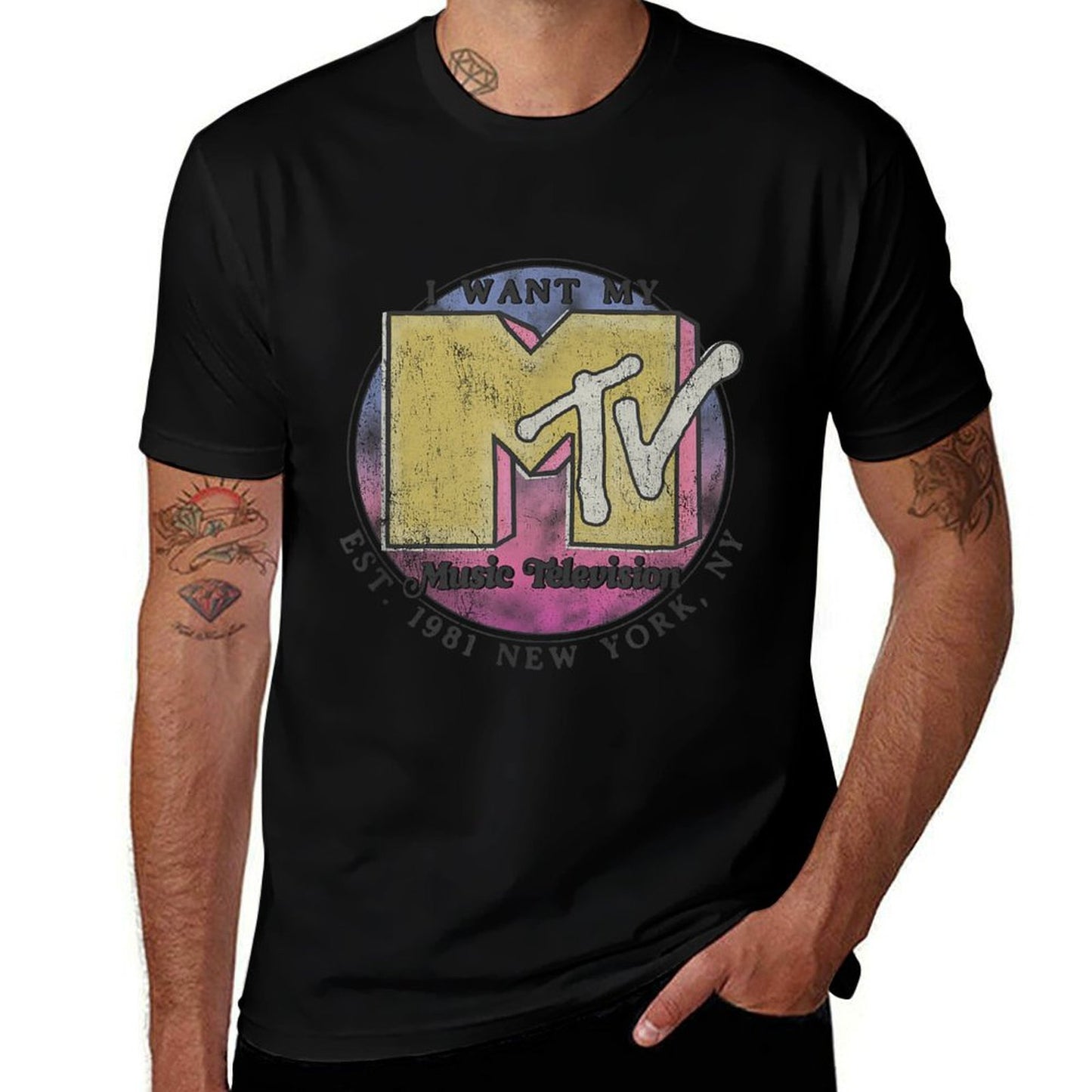 MTV Vintage Music Television New York Logo Comfortable T-Shirt